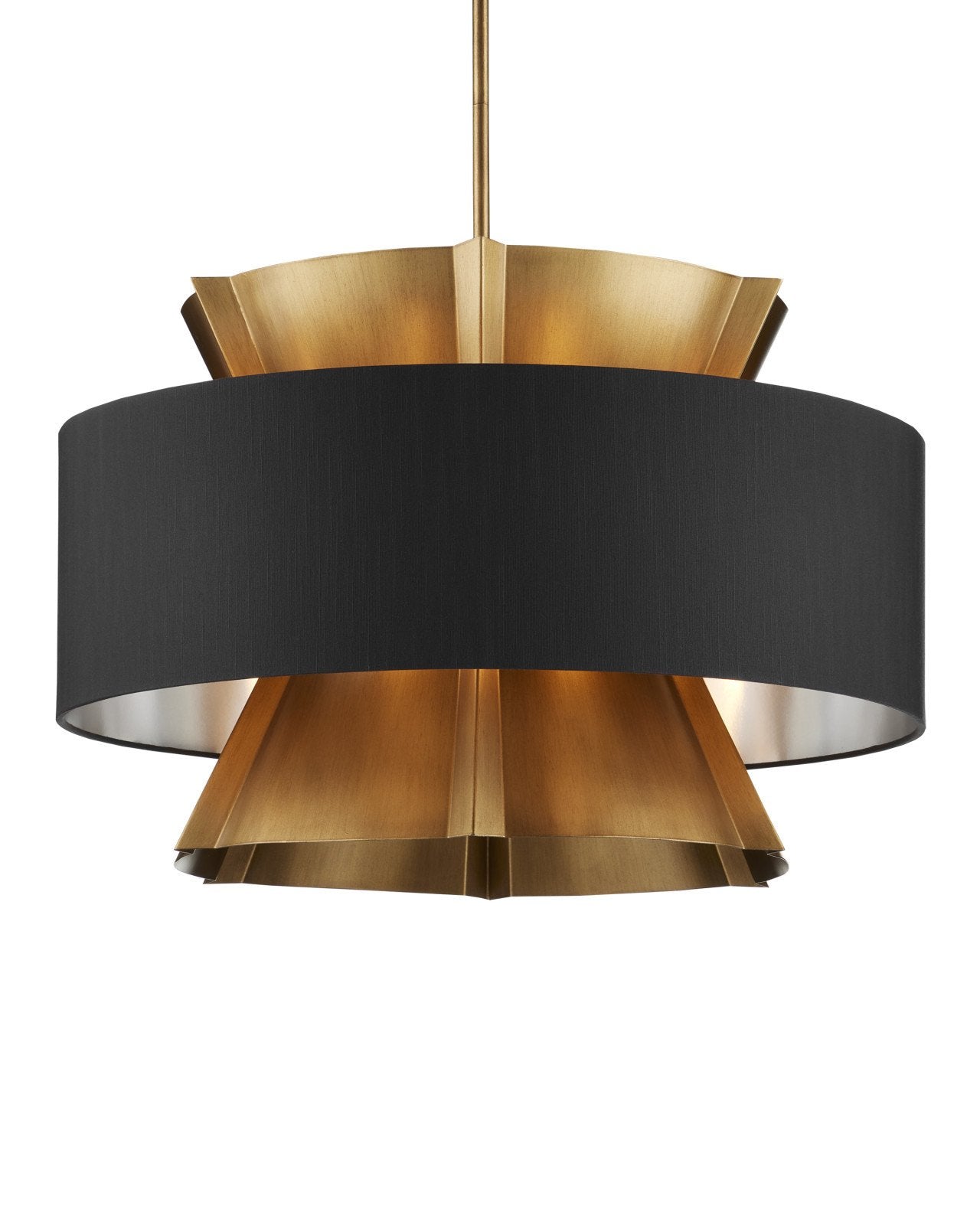 Oxenwood Brass & Black Chandelier