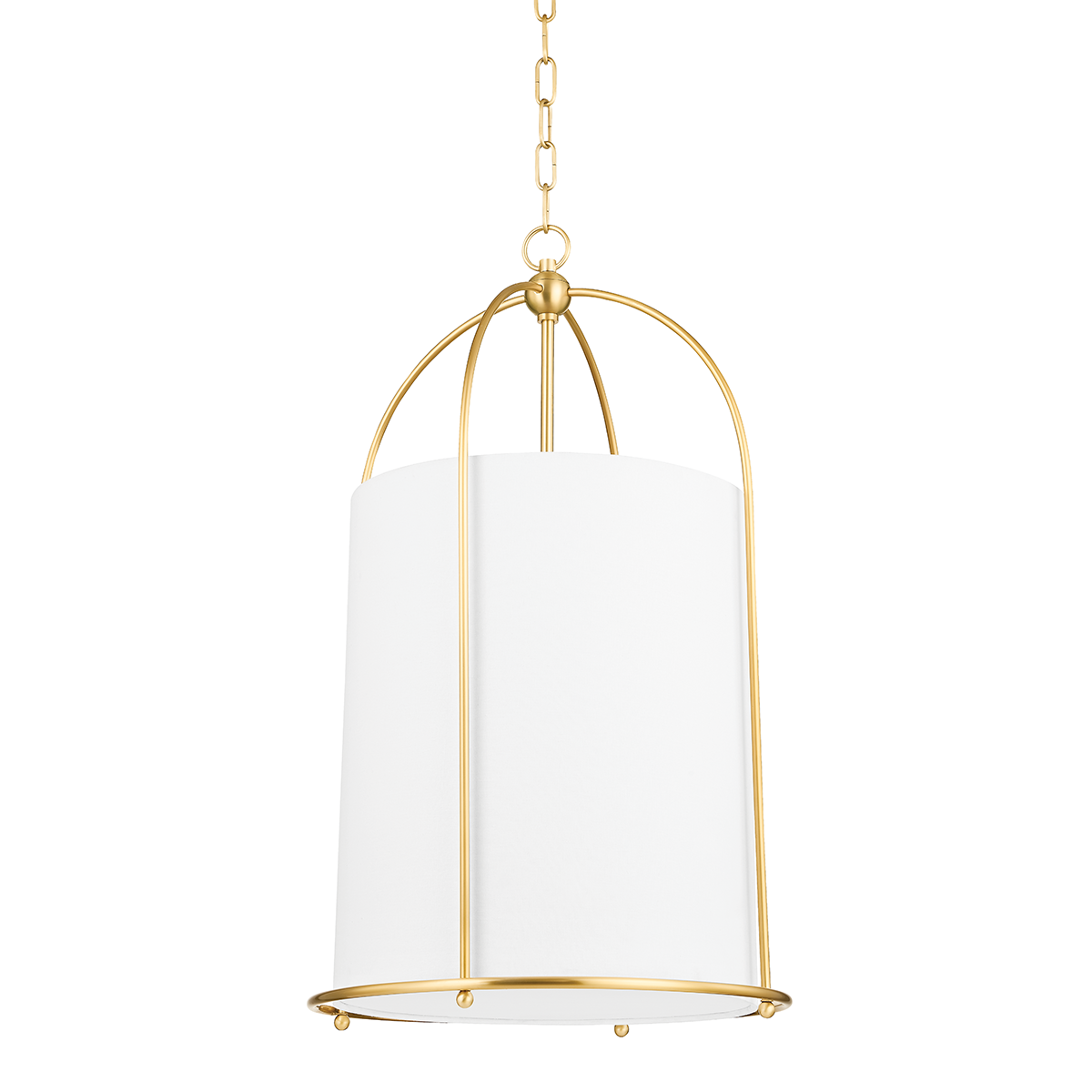 Orlando - 1 Light Lantern - 17"-Hudson Valley-HVL-4816-AGB-PendantsAged Brass-1-France and Son