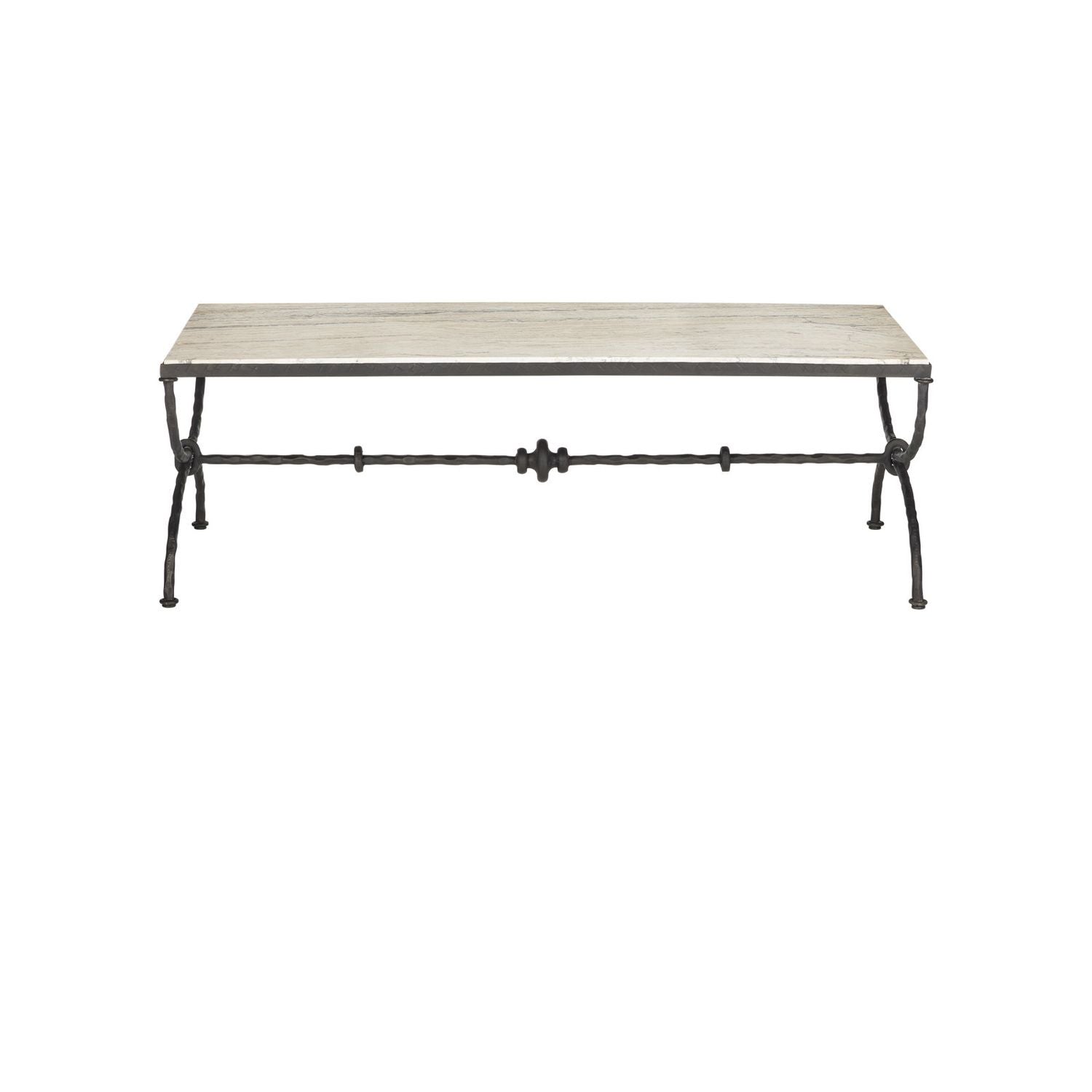 Agora White Travertine Cocktail Table