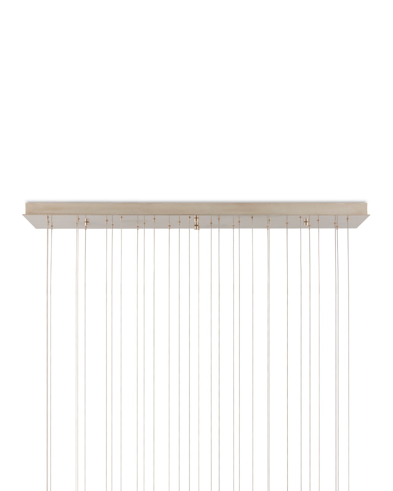 Glace White 30-Light Linear Multi-Drop Pendant