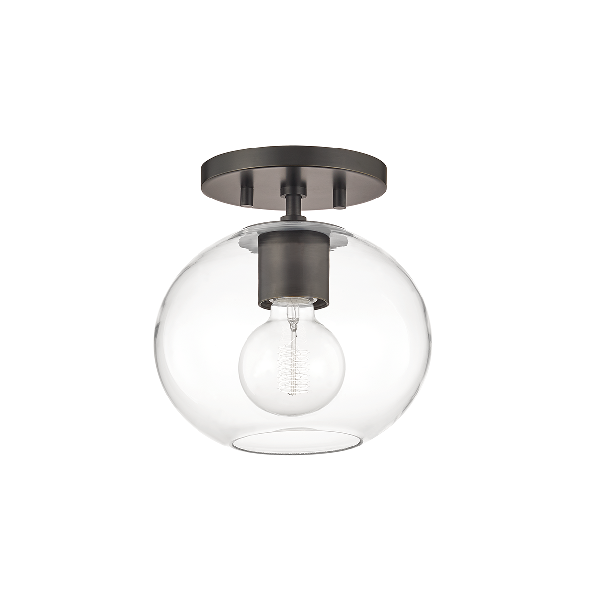 Margot 1 Light Semi Flush-Mitzi-HVL-H270601-OB-Flush MountsOld Bronze-2-France and Son