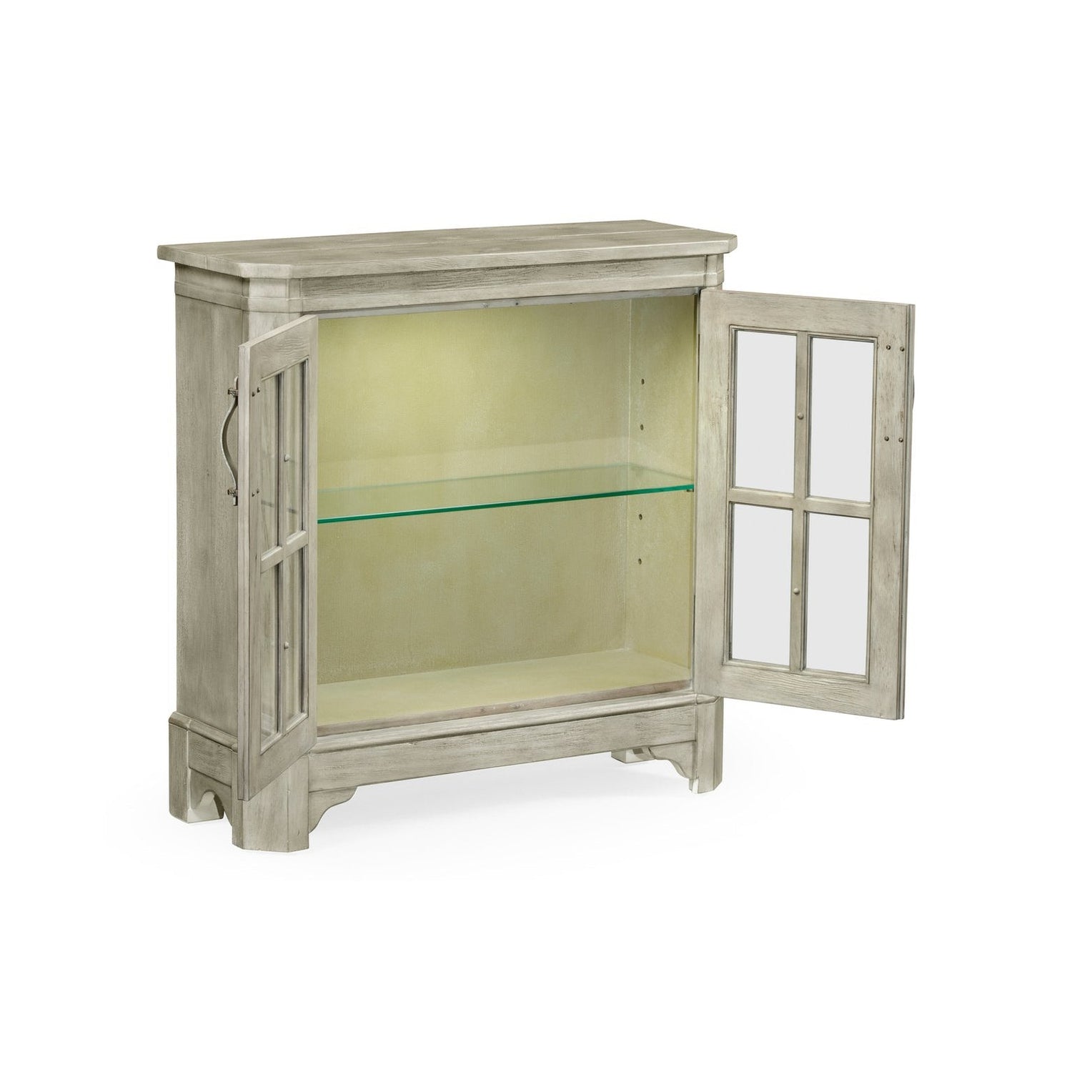 Low Bookcase with Strap Handles-Jonathan Charles-JCHARLES-491067-DTW-Bookcases & CabinetsWhitewash Driftwood-18-France and Son