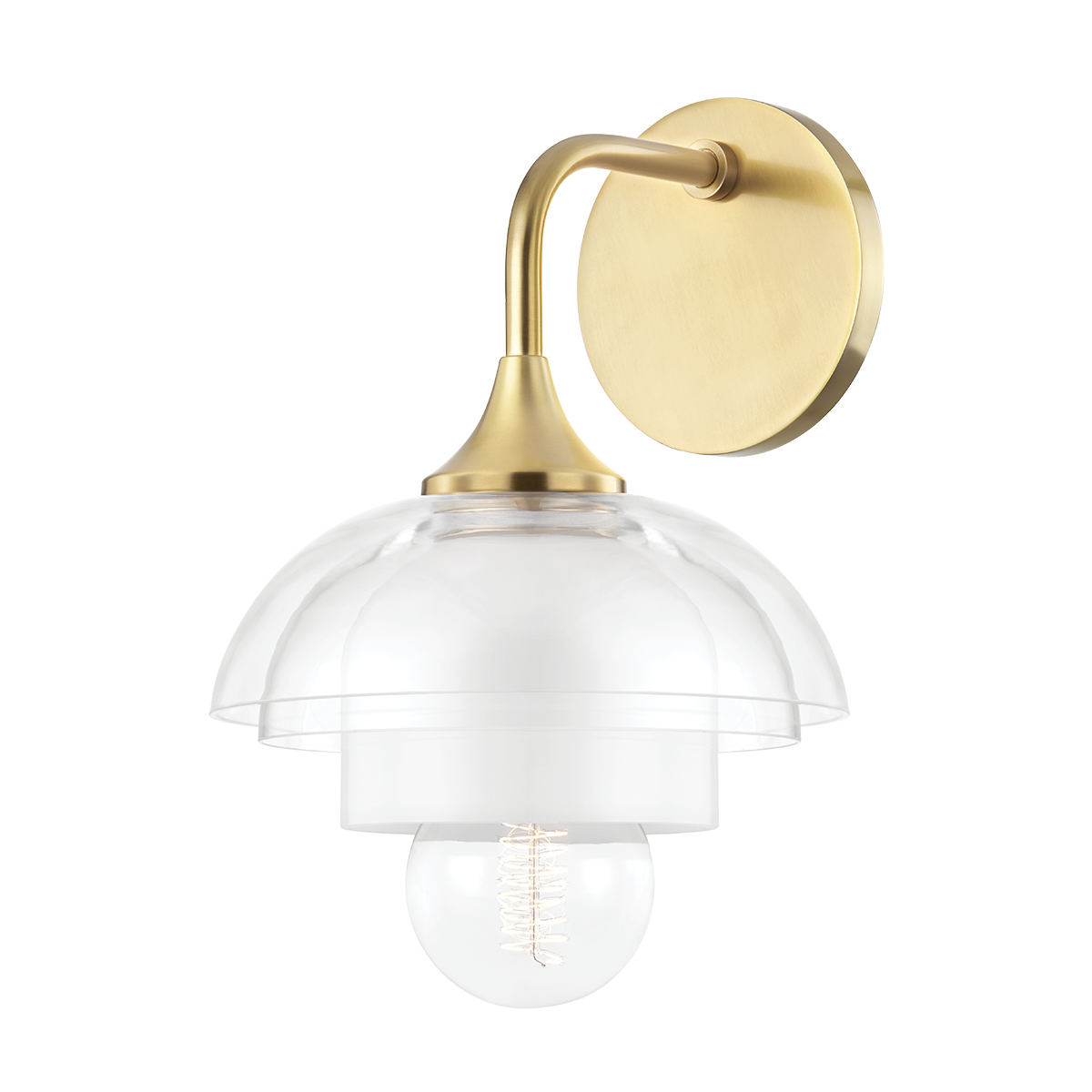 Ruby 1 Light Wall Sconce-Mitzi-HVL-H429101-AGB-Outdoor Wall SconcesAged Brass-1-France and Son