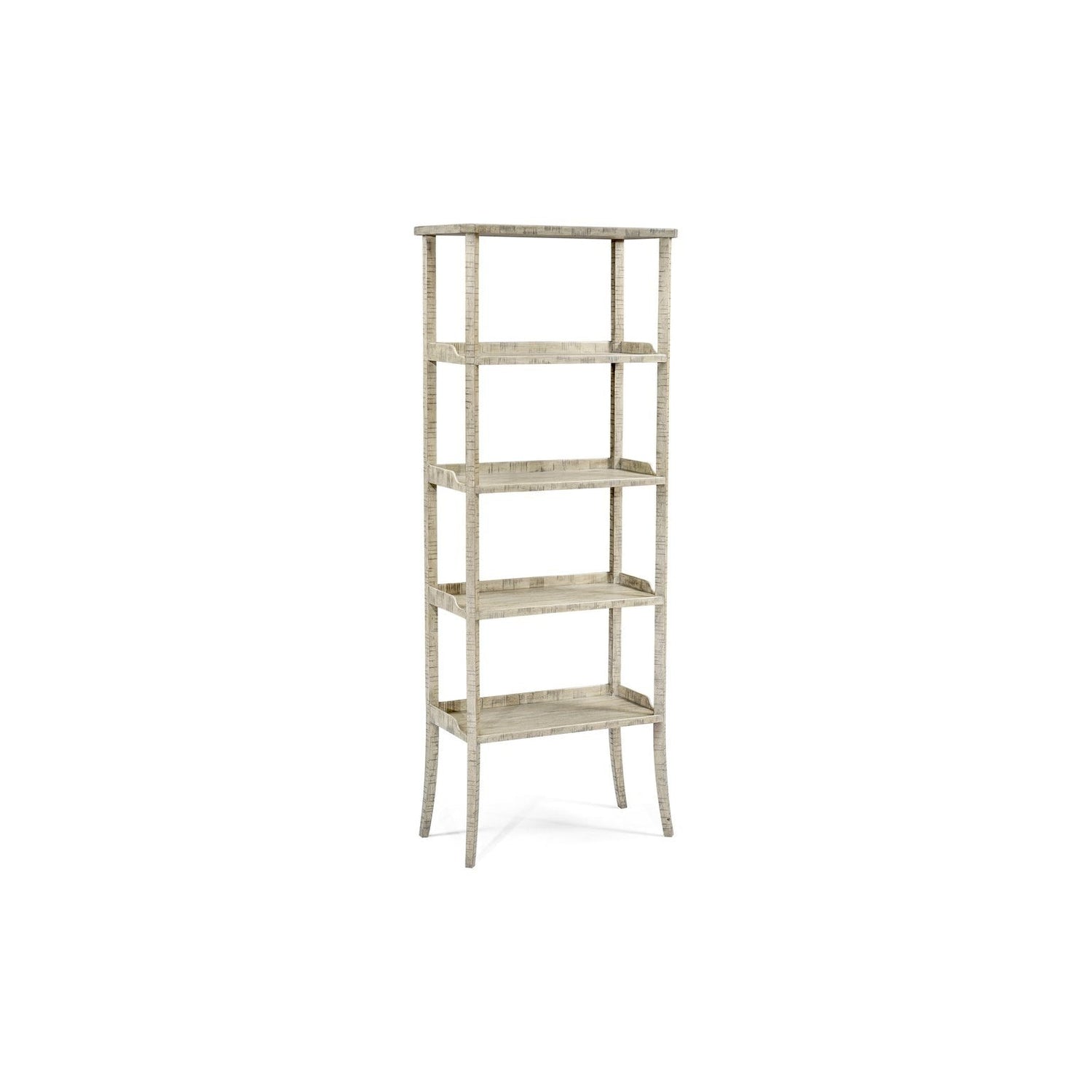 Casual Four-Tier Étagère-Jonathan Charles-JCHARLES-491100-CFW-Bookcases & CabinetsCountry Walnut-7-France and Son