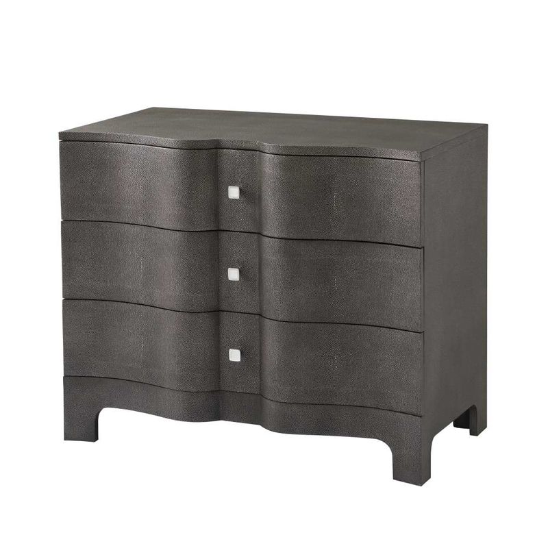 Nolan Serpentine Chest of Three Drawers-Theodore Alexander-THEO-TAS60015D-DressersTempest-1-France and Son