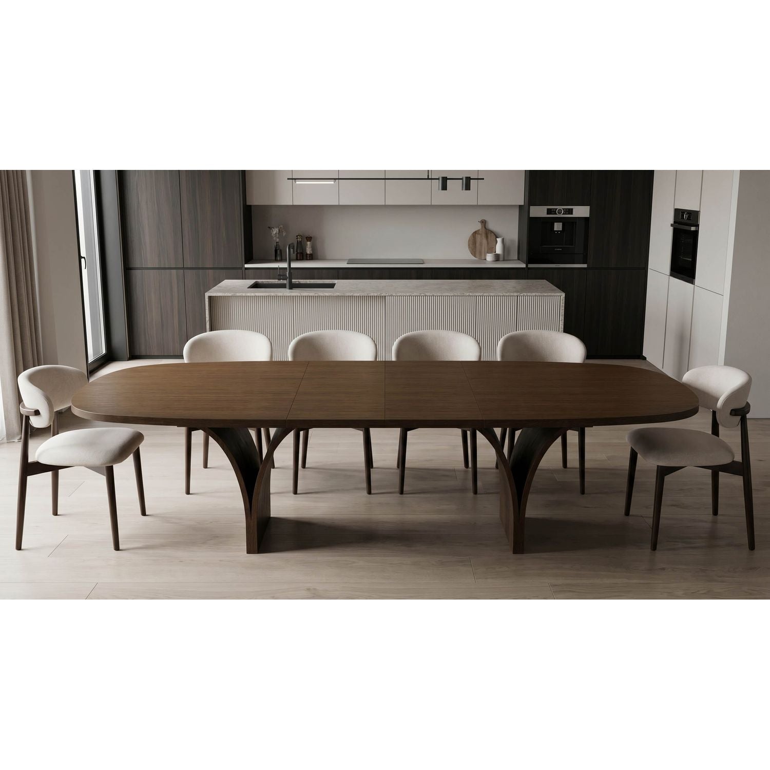 Seoul Extension Oval Dining Table