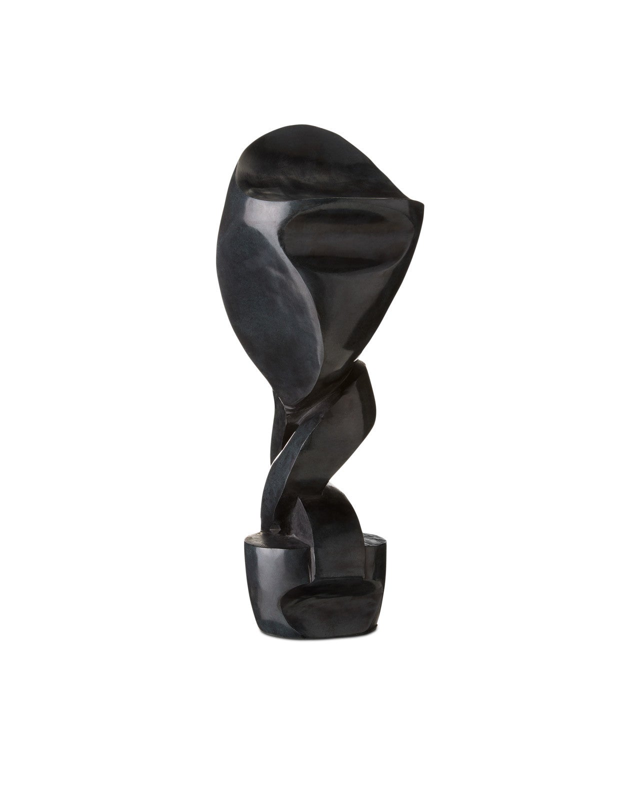 Roland Black Marble Abstract Sculpture