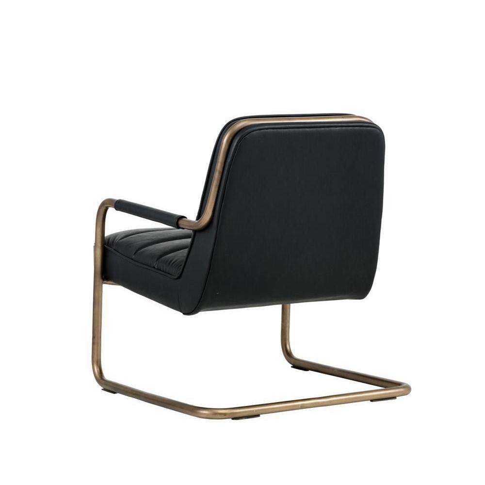 Lincoln Lounge Chair - Rustic Bronze - Vintage Black-Sunpan-SUNPAN-102583-Lounge Chairs-3-France and Son