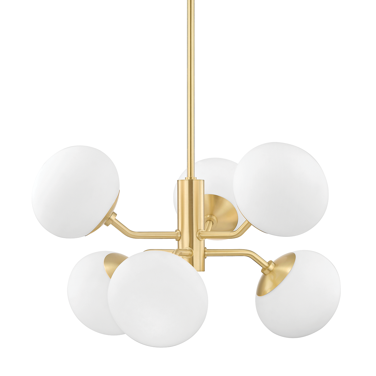 Estee 6 Light Chandelier-Mitzi-HVL-H134806-AGB-ChandeliersAged Brass-1-France and Son