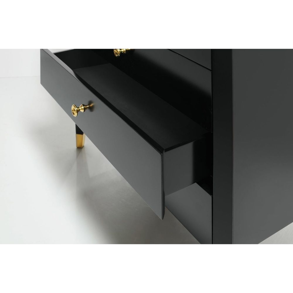 Dressers & Chests Niles Bedside Chest-Black