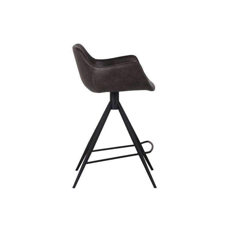 Owen Swivel Barstool-Sunpan-SUNPAN-103246-Bar StoolsGrey-3-France and Son