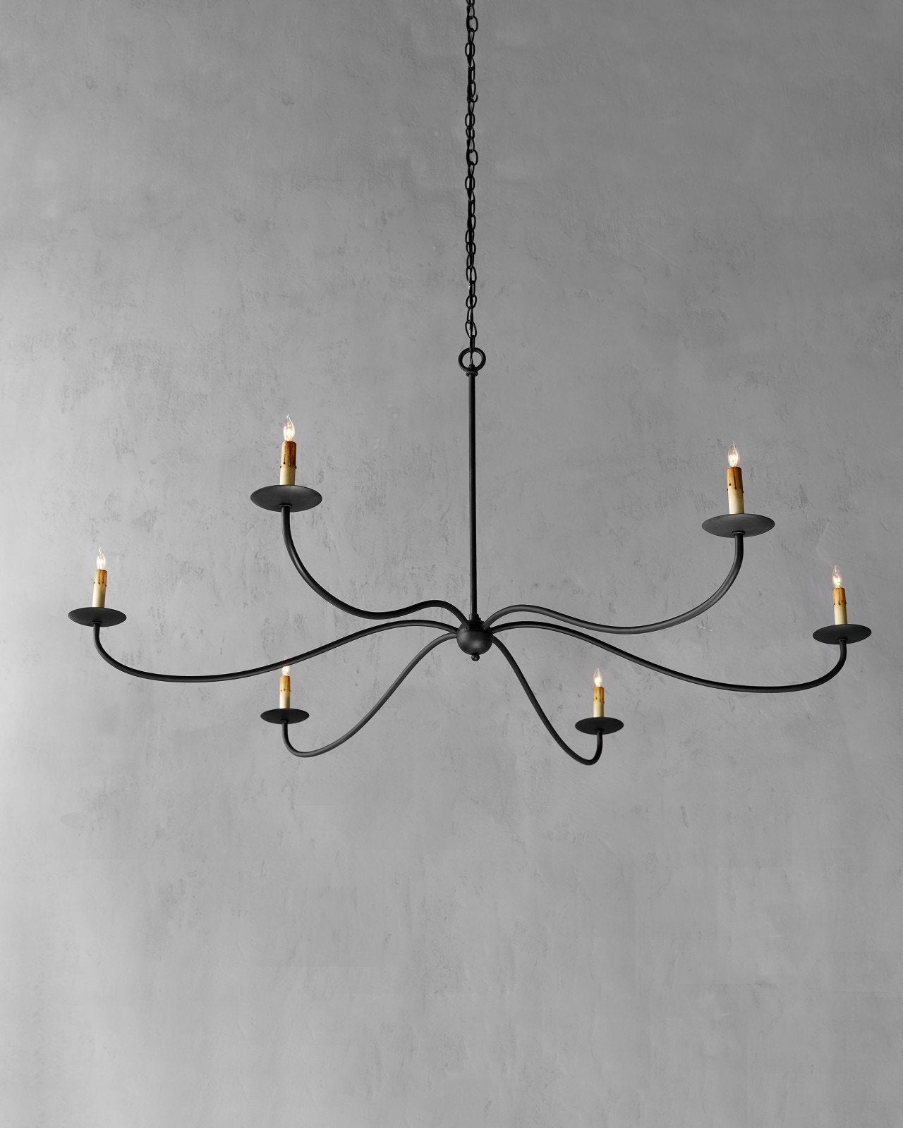 Saxon Large Black Chandelier