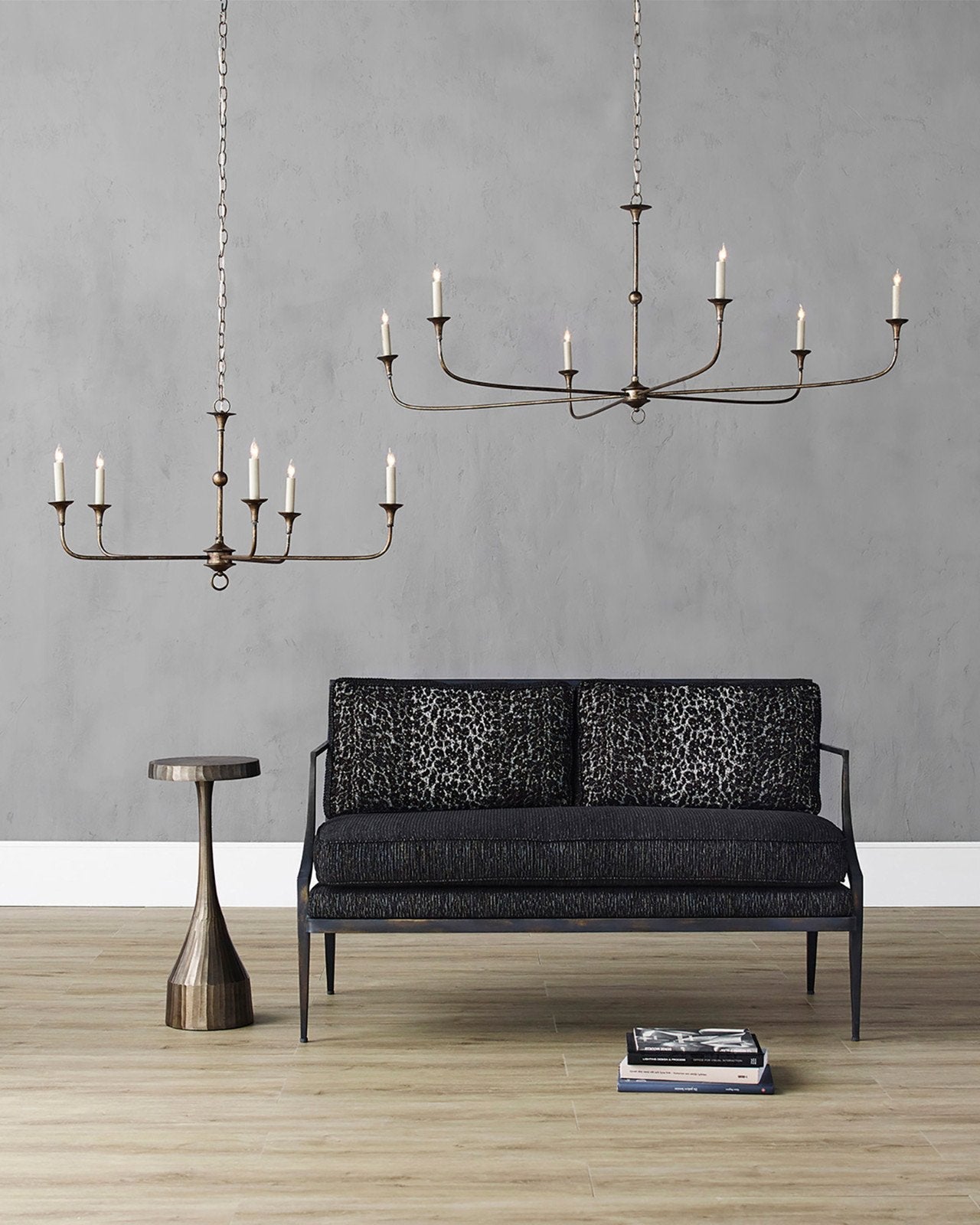 Nottaway Large Bronze Chandelier