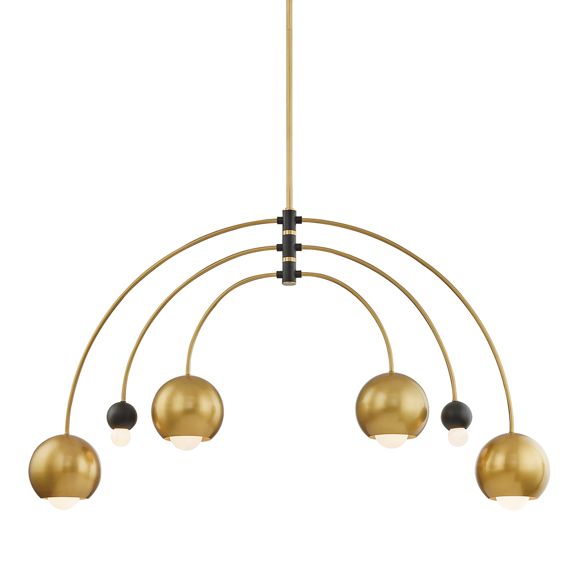 Willow 6 Light Chandelier-Mitzi-HVL-H348806-AGB/BK-Chandeliers-1-France and Son