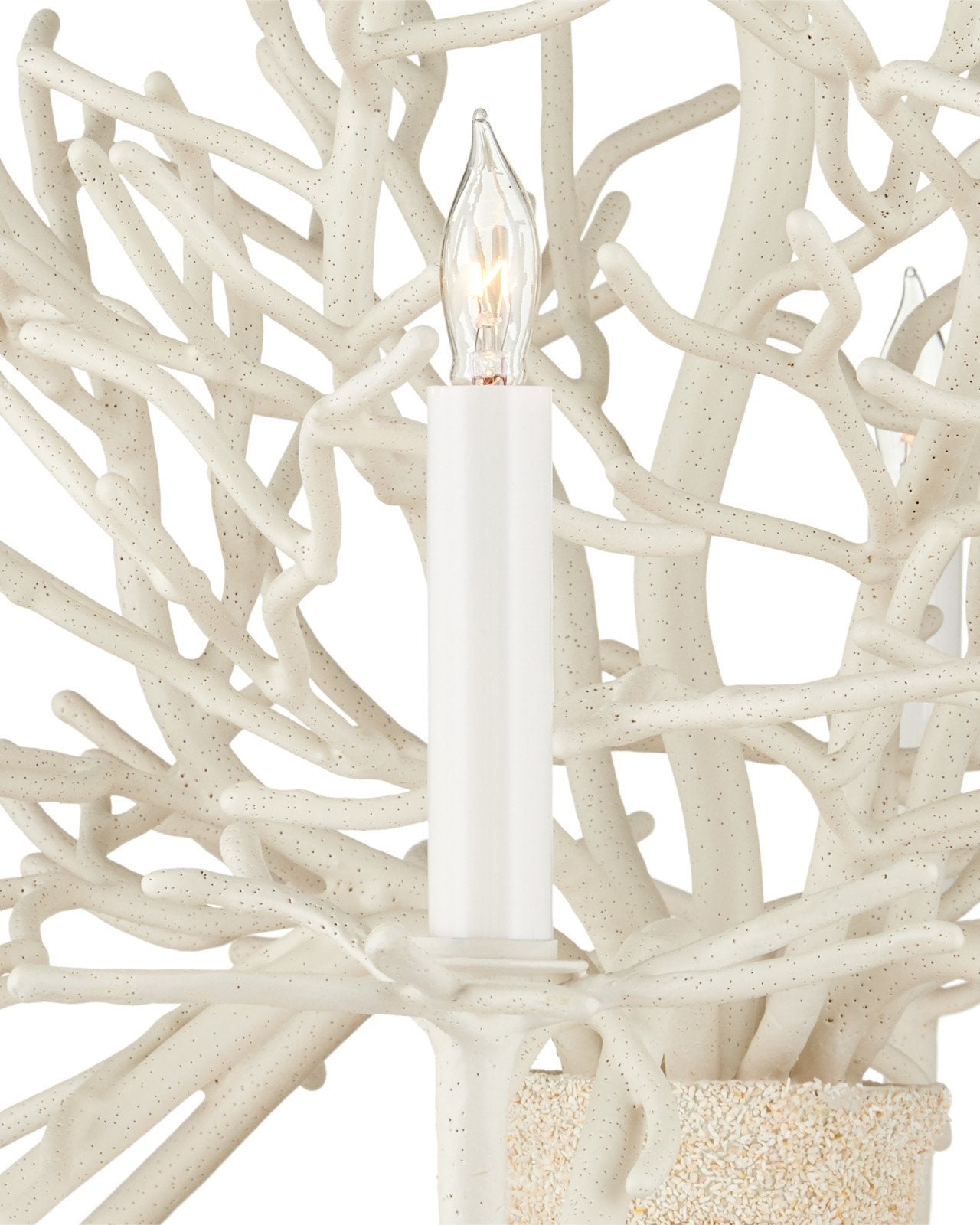 Seaward Small White Chandelier