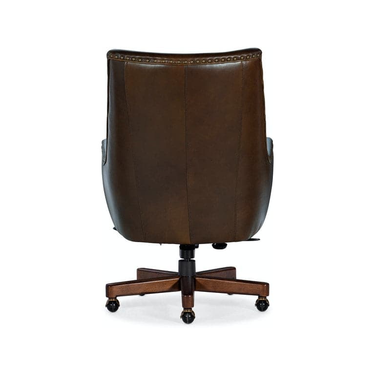 Kent Executive Swivel Tilt Chair-Hooker-HOOKER-EC206-088-Task ChairsDark Wood-3-France and Son