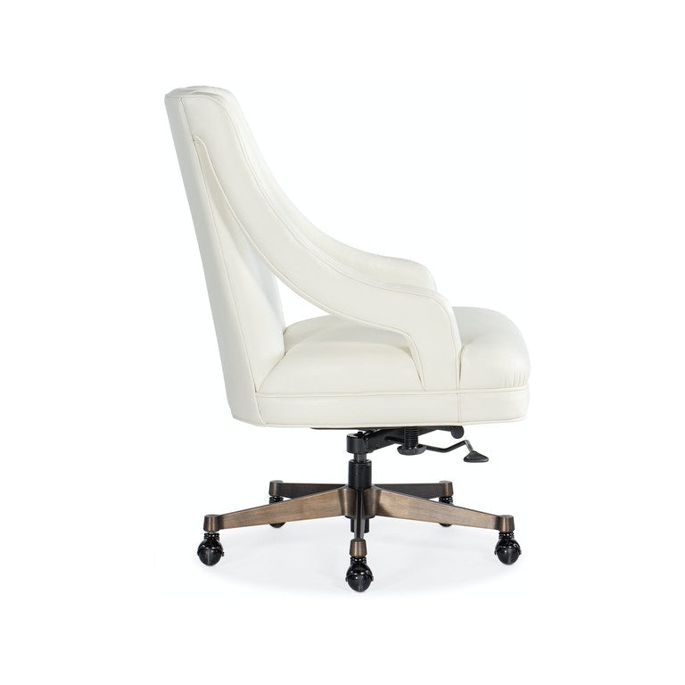 Meira Executive Swivel Tilt Chair-Hooker-HOOKER-EC414-002-Task ChairsWhite-5-France and Son