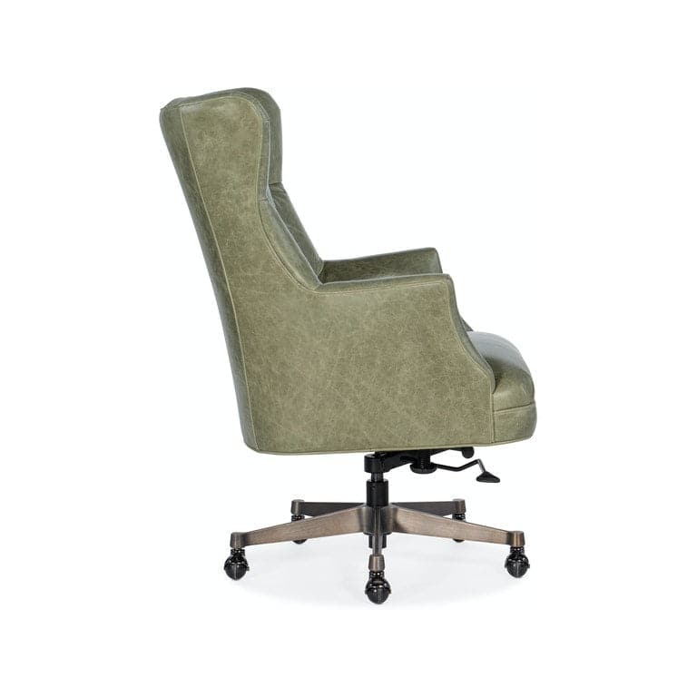 Brinley Executive Swivel Tilt Chair-Hooker-HOOKER-EC466-031-Task ChairsGreen-5-France and Son