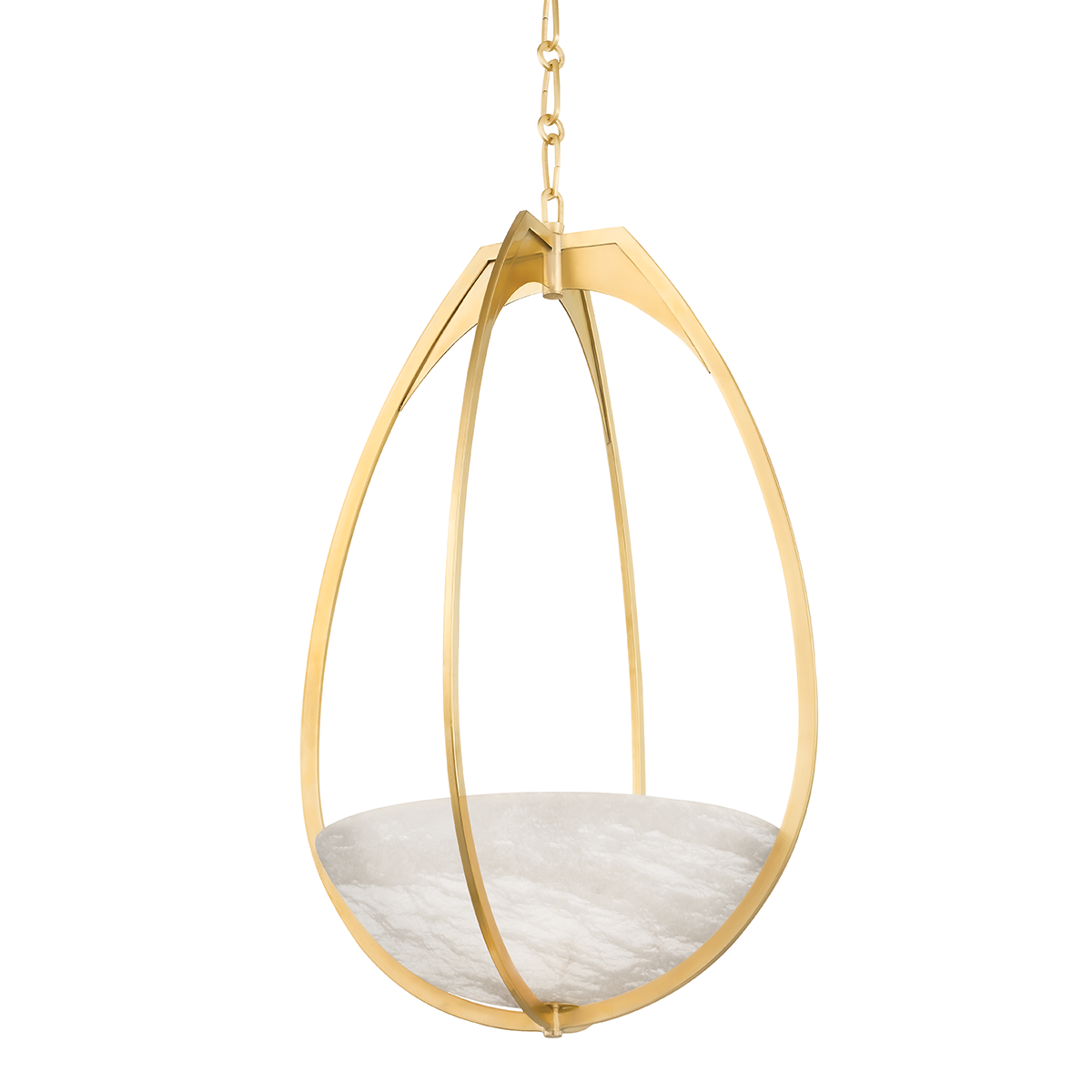 Llyod 1 Light Pendant-Hudson Valley-HVL-4319-AGB-PendantsAged Brass-1-France and Son