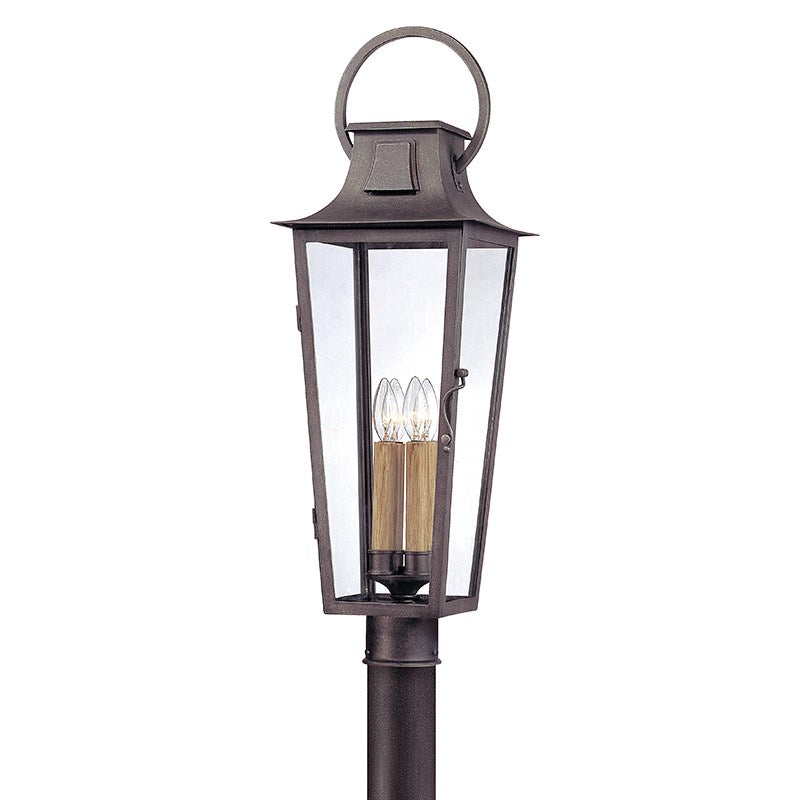 Parisian Square 4Lt Post Lantern-Troy Lighting-TROY-P2965-APW-Outdoor Post Lanterns-1-France and Son