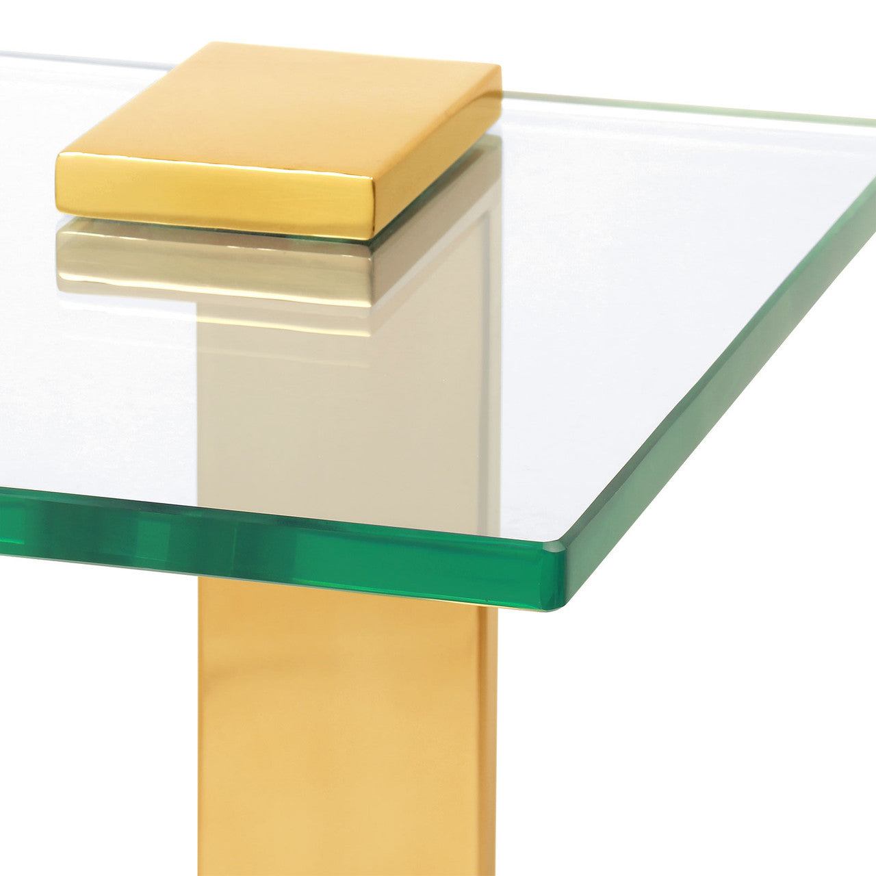Elle Side Table, Brushed Brass