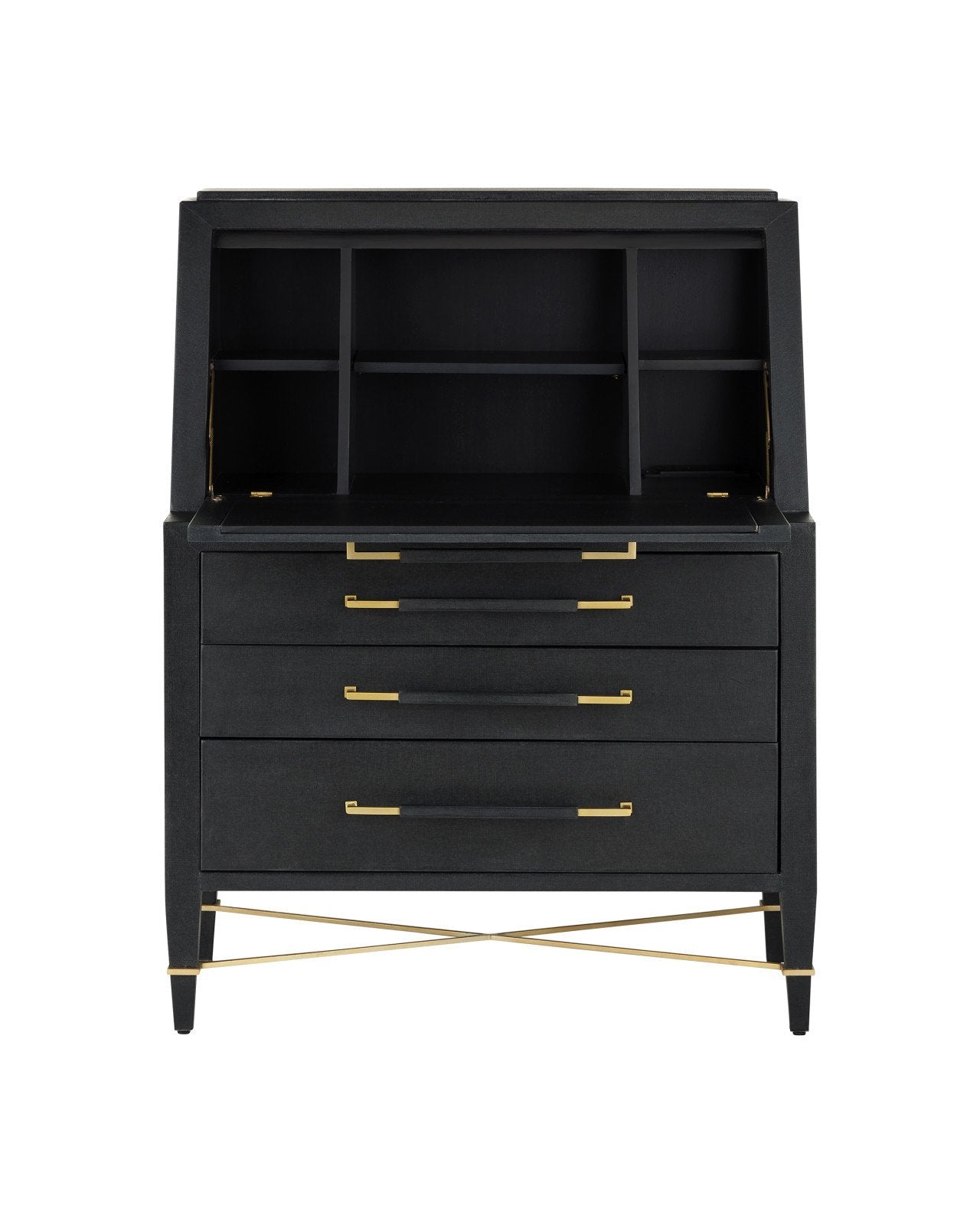 Verona Black Secretary Desk