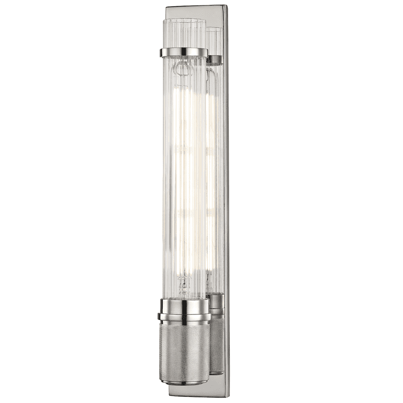 Shaw 1 Light Wall Sconce-Hudson Valley-HVL-1200-PN-Wall LightingPolished Nickel-2-France and Son