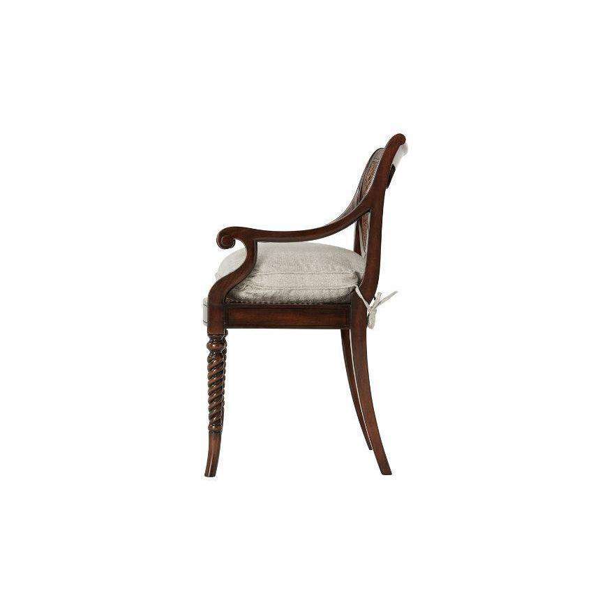 Lady Emily's Favourite Armchair - Set of 2-Theodore Alexander-THEO-4100-237.1AQP-Dining Chairs-4-France and Son