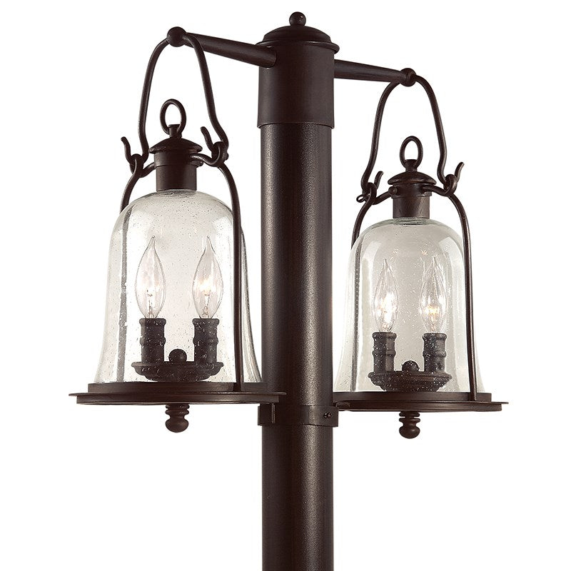 Owings Mill 4Lt Post Lantern-Troy Lighting-TROY-P9464NB-Outdoor Lighting-1-France and Son