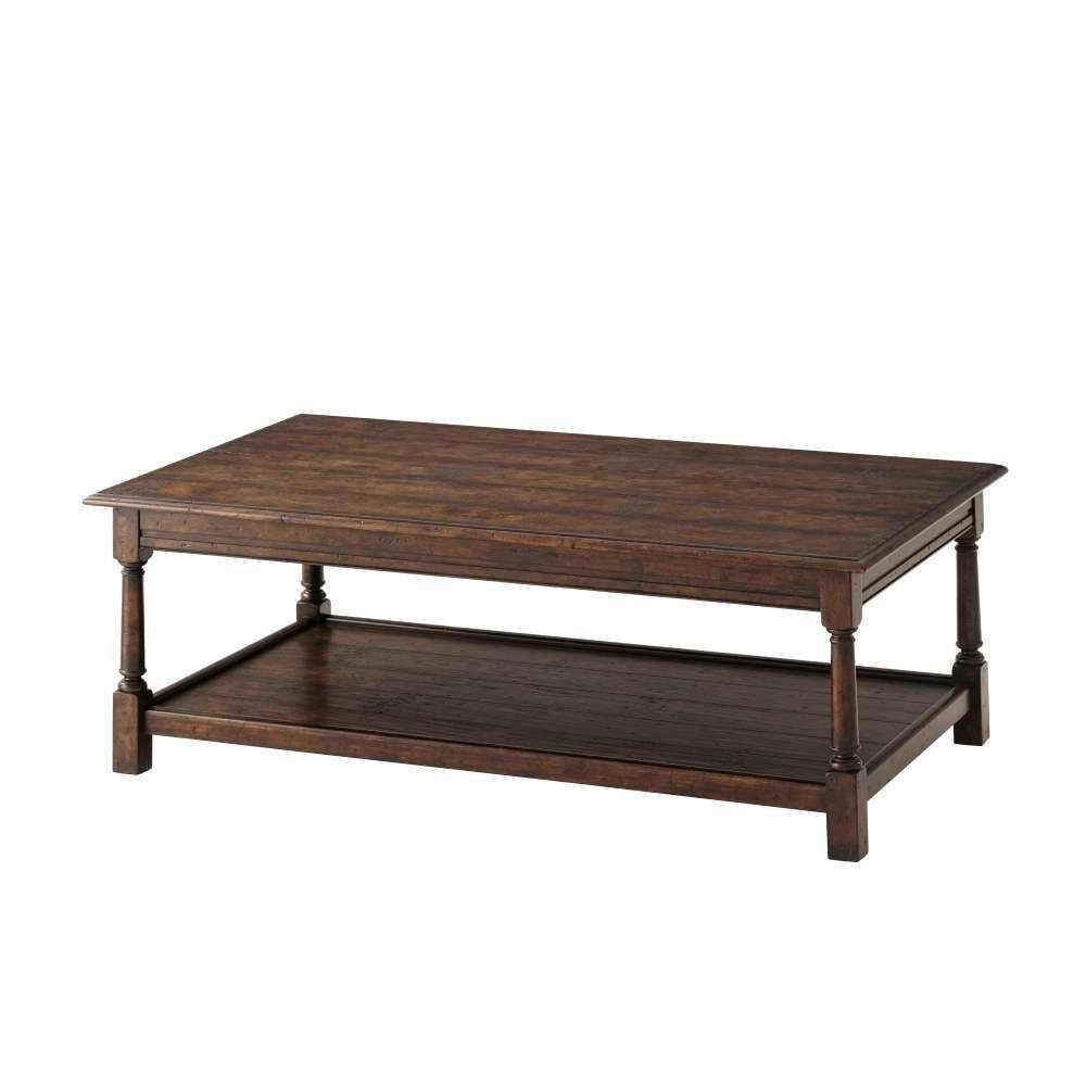 Lodge Cocktail Table-Theodore Alexander-THEO-AL51044-Coffee Tables-1-France and Son