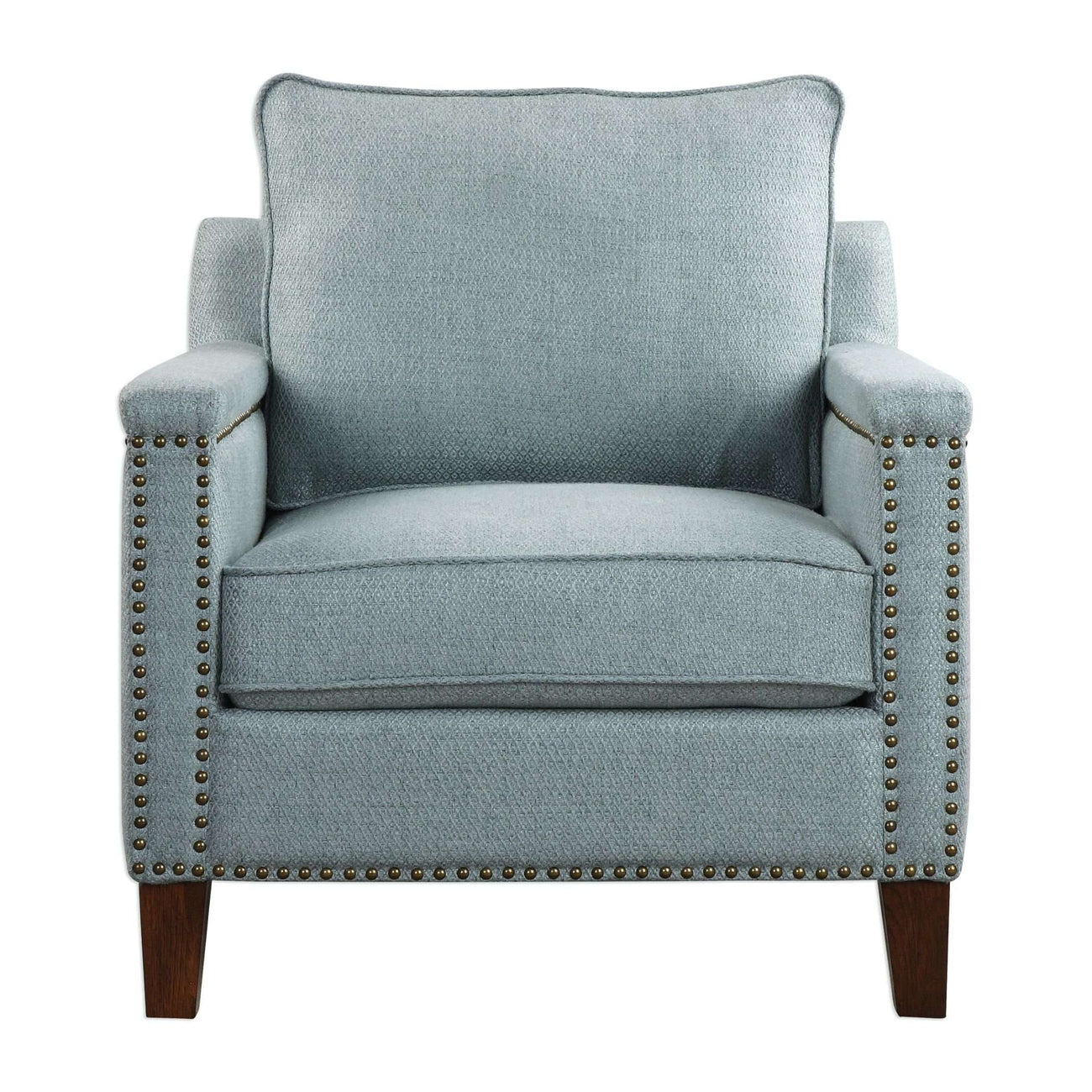 Charlotta Sea Mist Accent Chair-Uttermost-UTTM-23381-Lounge Chairs-1-France and Son