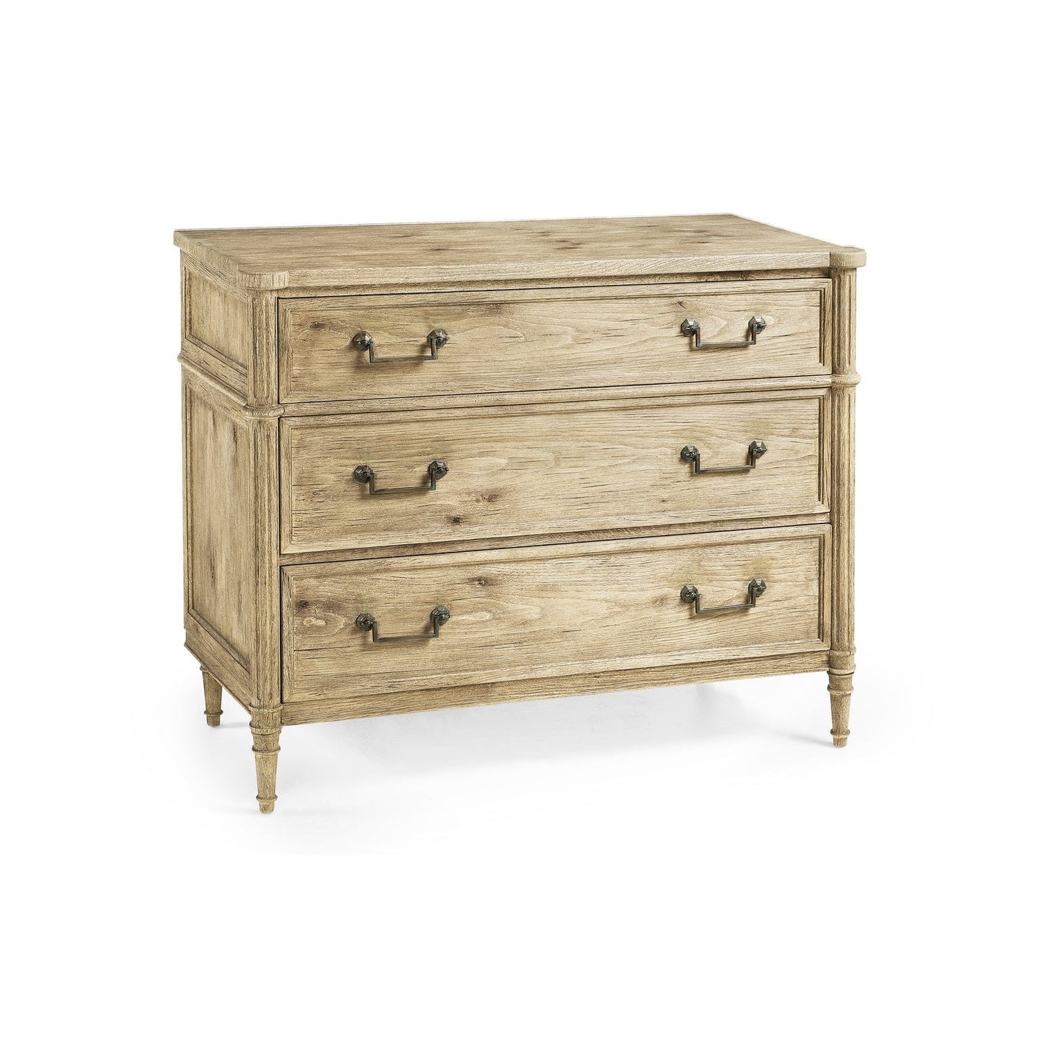 Kalpa Louis XVI Drawer Chest-Jonathan Charles-JCHARLES-003-3-262-BLC-DressersNatural Bleached-1-France and Son