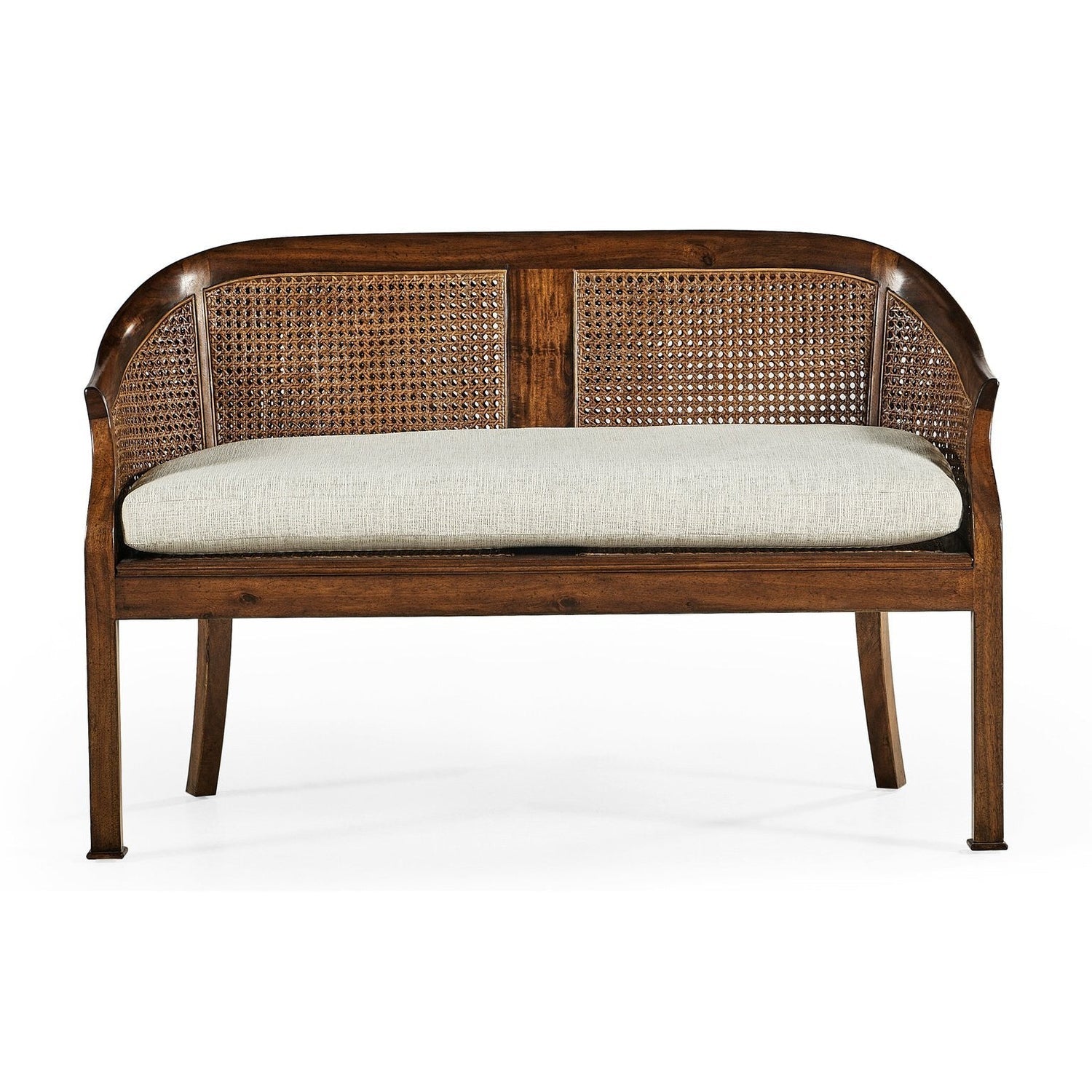 Walnut 2-Seater Salon Settee Cane Back-Jonathan Charles-JCHARLES-492247-WAL-F400-SofasShambala-7-France and Son