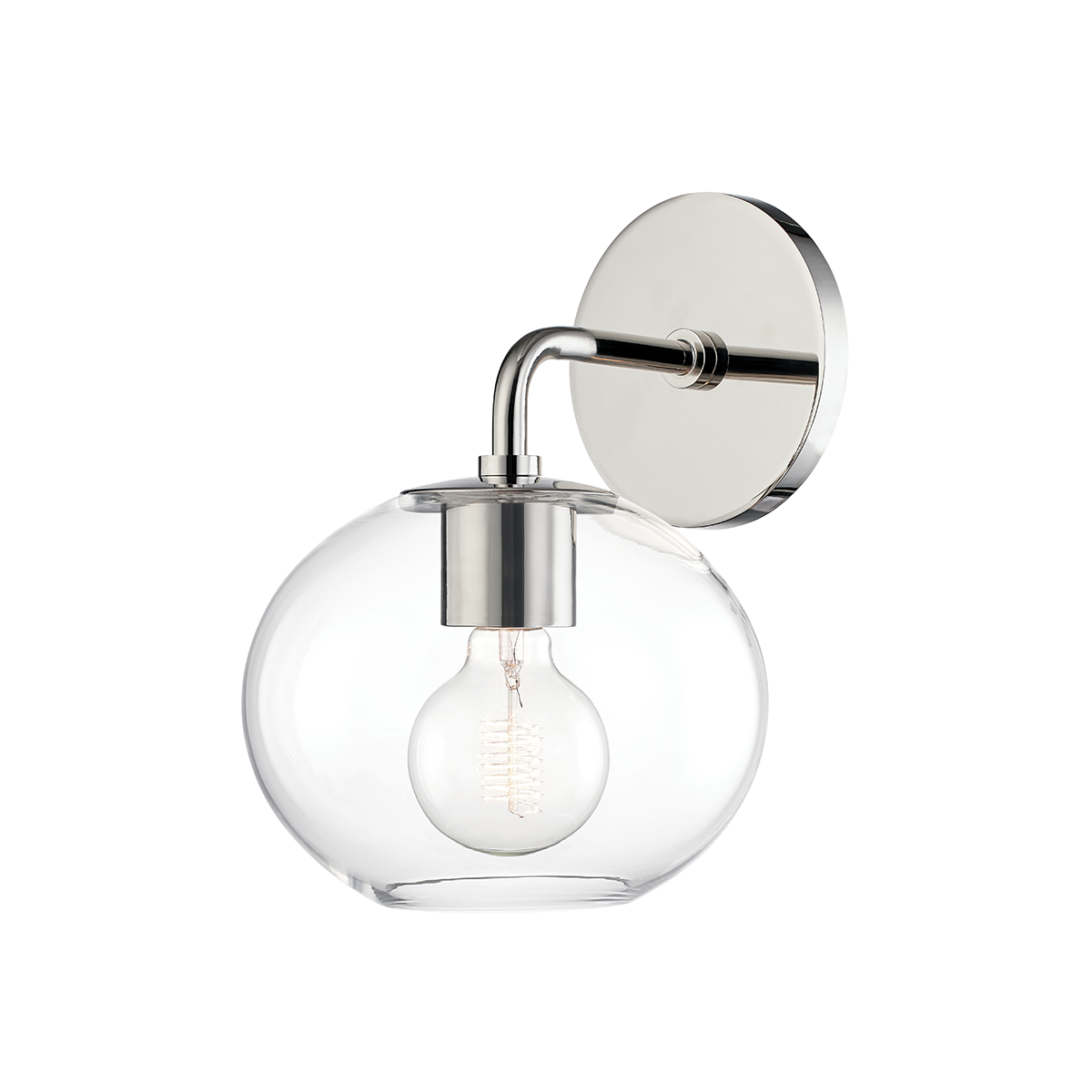 Margot 1 Light Wall Sconce-Mitzi-HVL-H270101-PN-Outdoor Wall SconcesPolished Nickel-3-France and Son