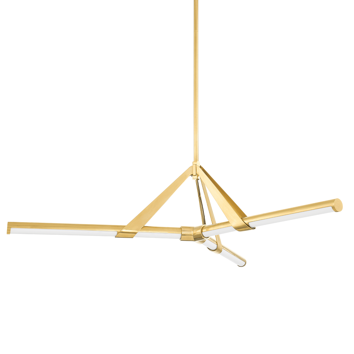 Jonas 3 Light Chandelier-Hudson Valley-HVL-3046-AGB-ChandeliersAged Brass-1-France and Son