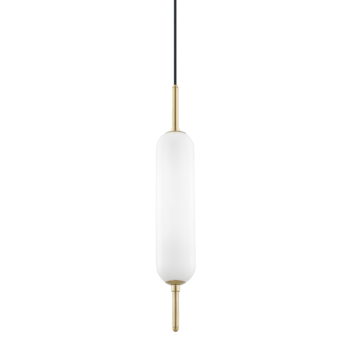 Miley 1 Light Pendant-Mitzi-HVL-H373701-AGB-PendantsAed Brass-1-France and Son