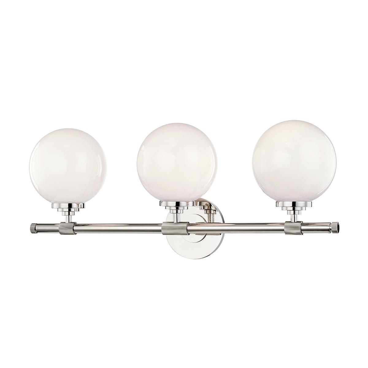 Bowery Trio Bath Vanity-Hudson Valley-HVL-3703-PN-Wall LightingPolished Nickel-2-France and Son