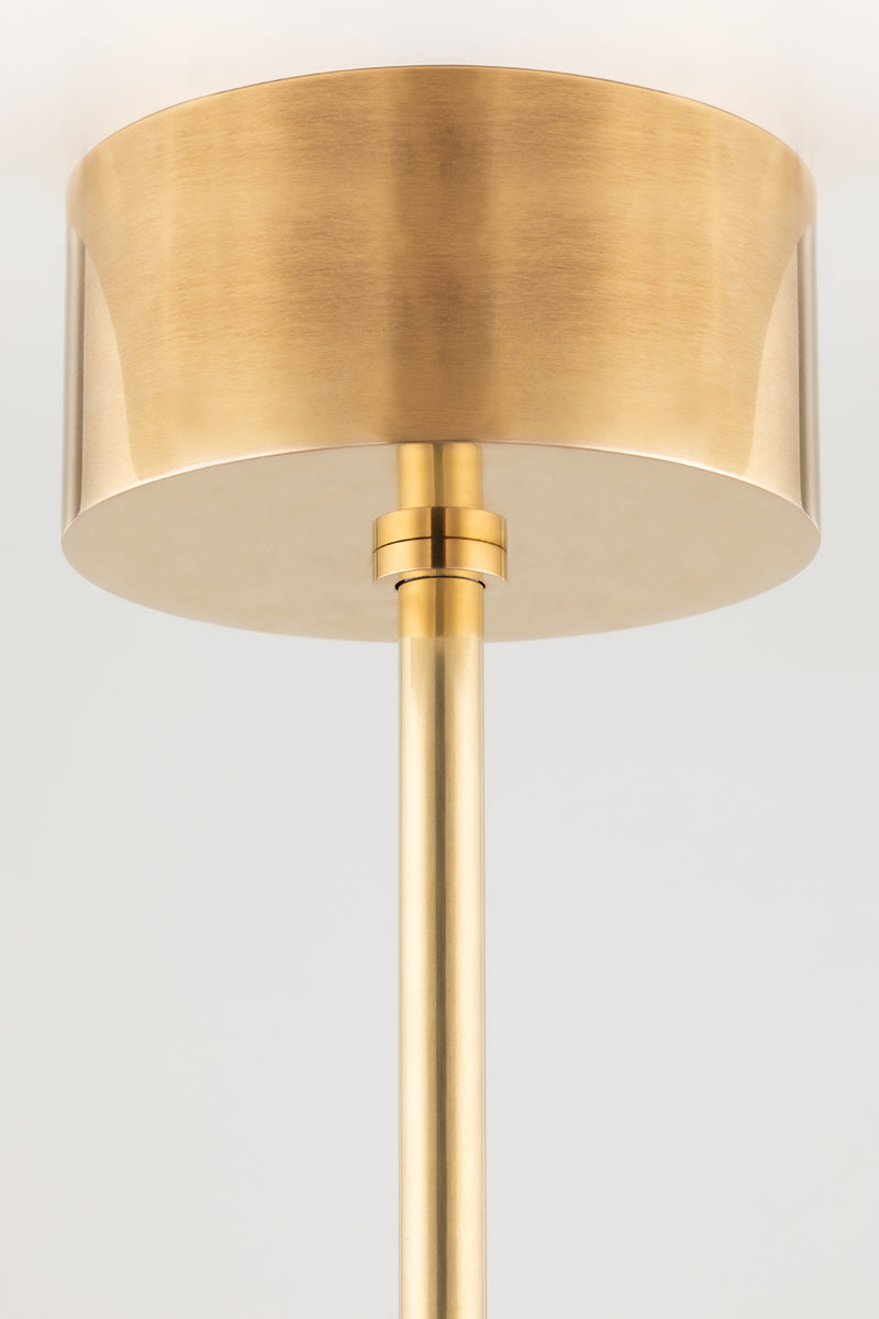 Saturn 4 Light Led Flush Mount-Hudson Valley-HVL-4104-AGB-Flush MountsAged Brass-5-France and Son