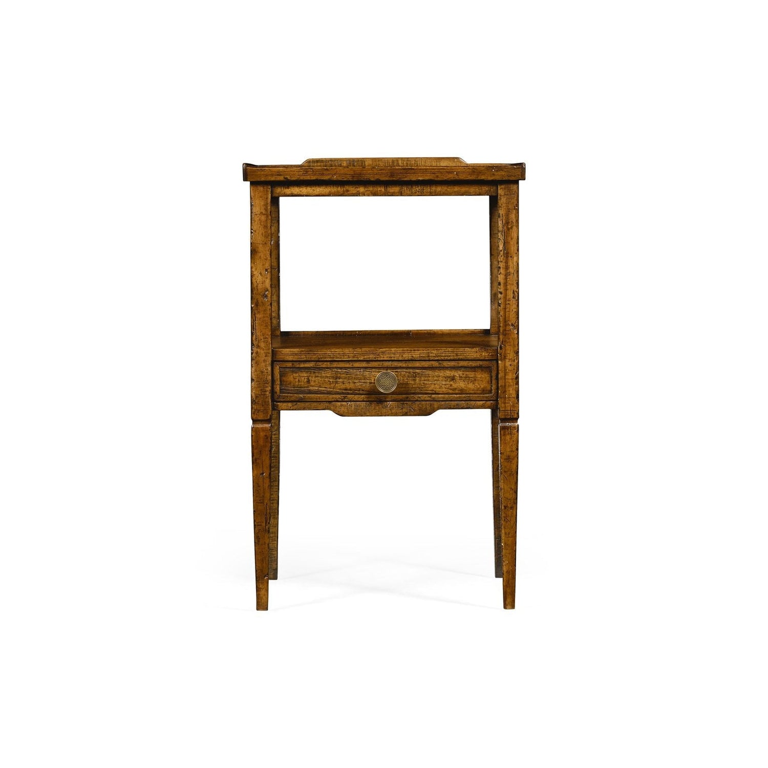 Casual Square Lamp Table-Jonathan Charles-JCHARLES-491023-CFW-Side TablesCountry Walnut-2-France and Son