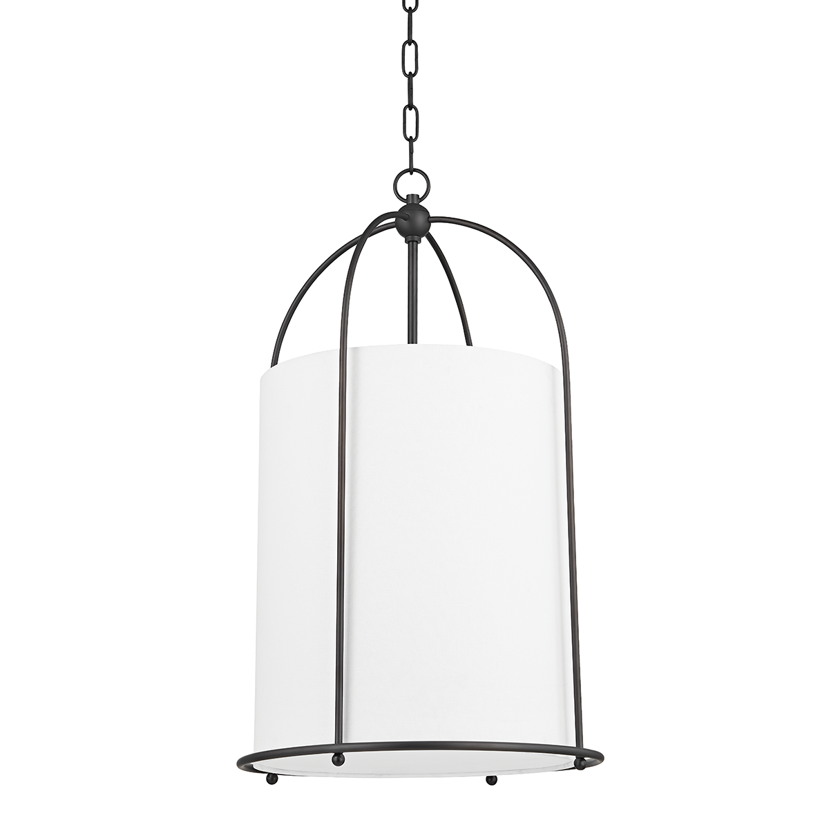 Orlando - 1 Light Lantern - 17"-Hudson Valley-HVL-4816-BBR-PendantsBlack Brass-3-France and Son