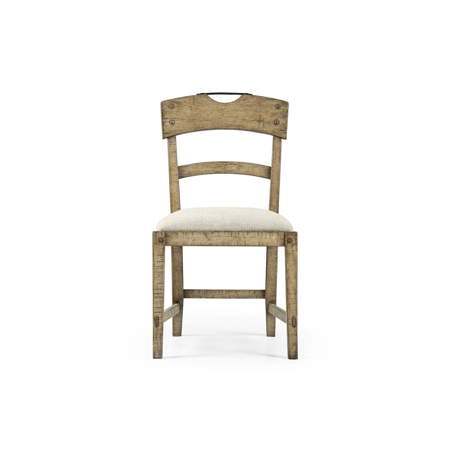 Casual Planked Dining Side Chair-Jonathan Charles-JCHARLES-491076-SC-DTD-F400-Dining ChairsDark Driftwood-9-France and Son