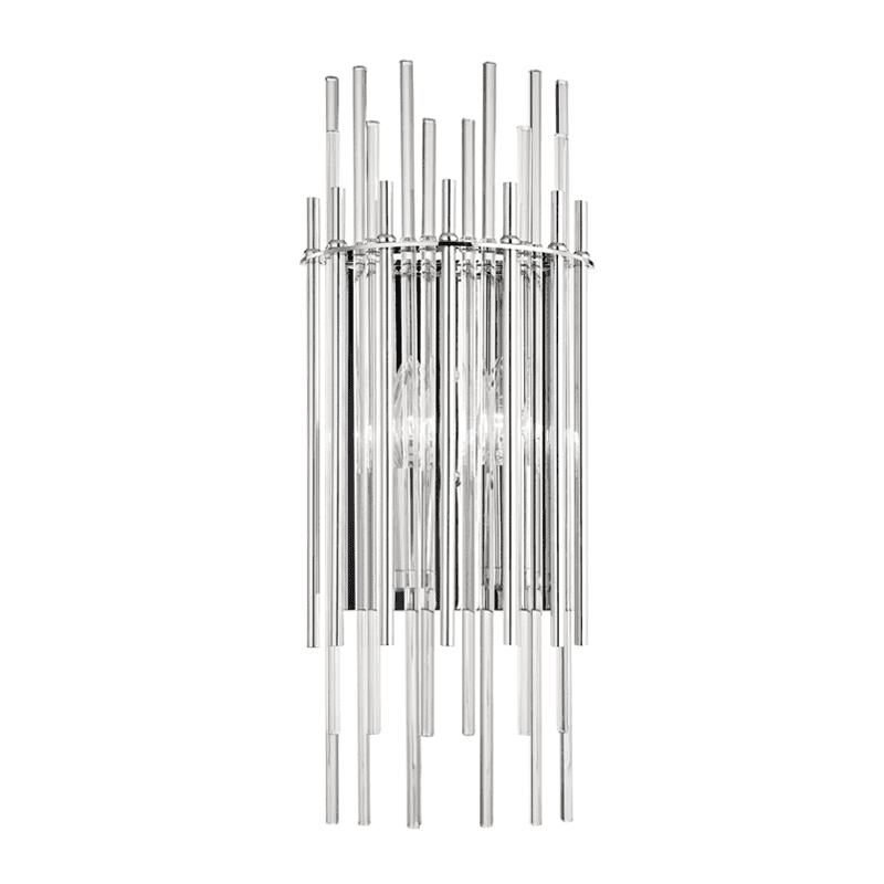 Wallis 2 Light Wall Sconce-Hudson Valley-HVL-6300-PN-Wall LightingPolished Nickel-2-France and Son