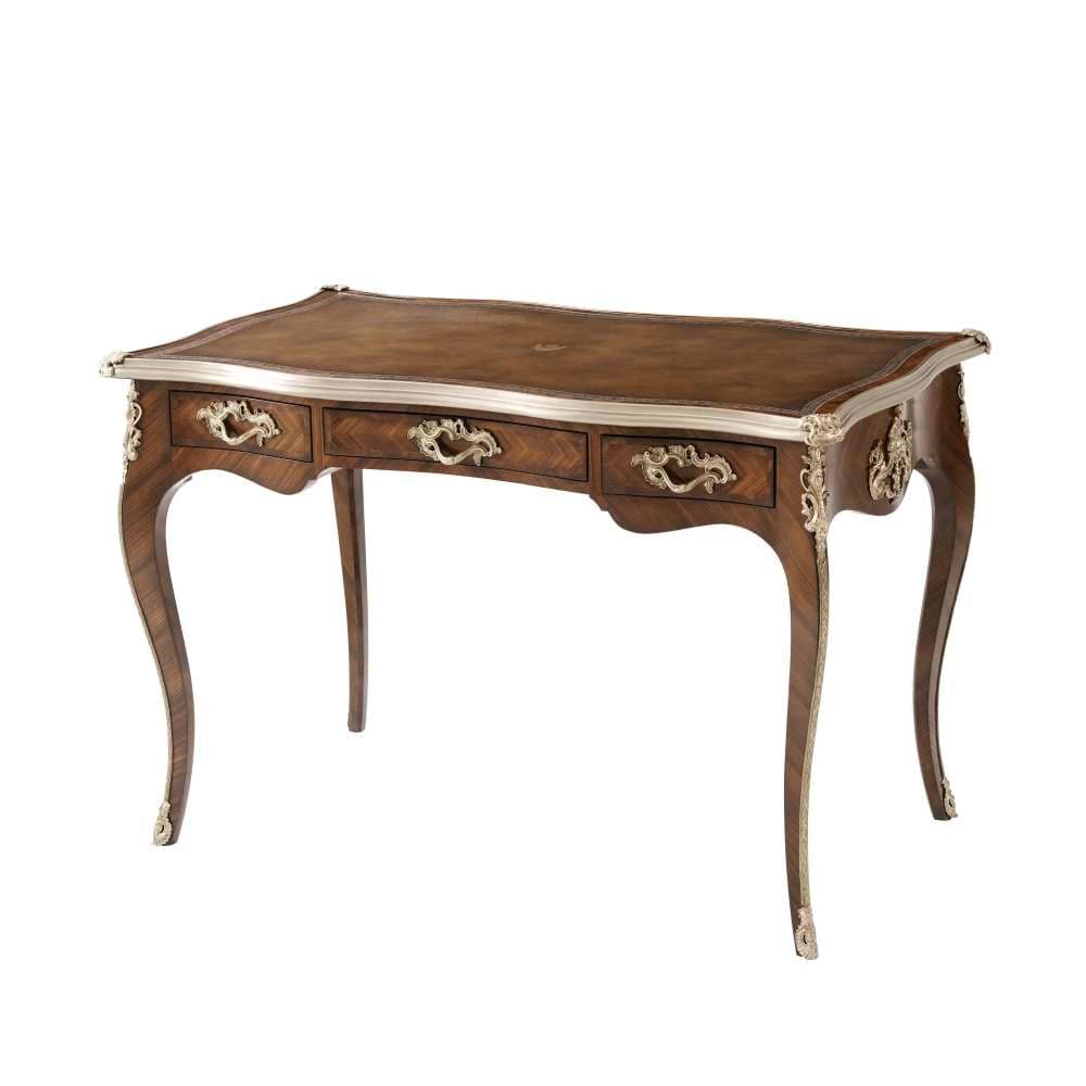 The Princess of Wales Bedroom Bureau Plat Writing Table-Theodore Alexander-THEO-AL71008-Desks-1-France and Son