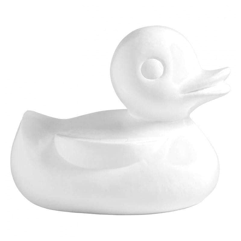 Large Fiberglass Duck-Gold Leaf Design Group-GOLDL-FG2370-WH-DecorWhite-9-France and Son