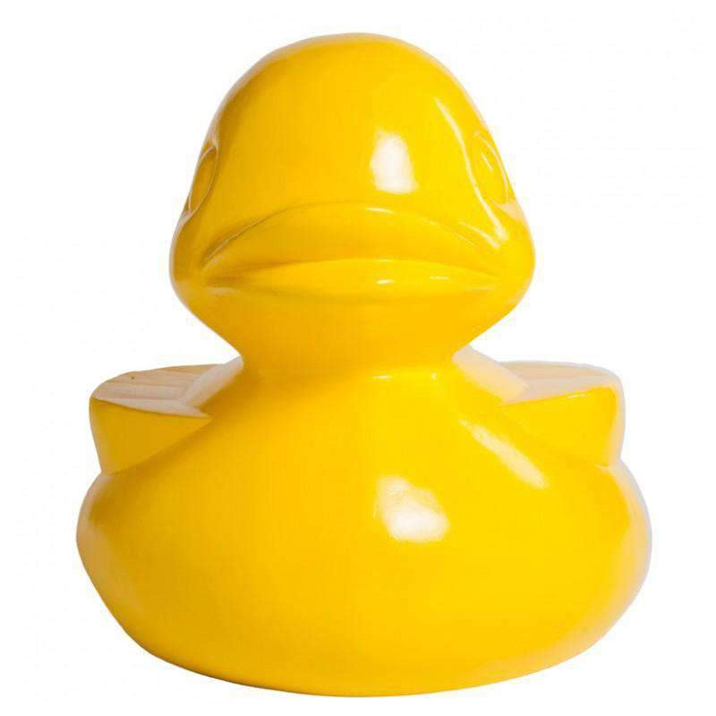 Large Fiberglass Duck-Gold Leaf Design Group-GOLDL-FG2370-YE-DecorYellow-4-France and Son