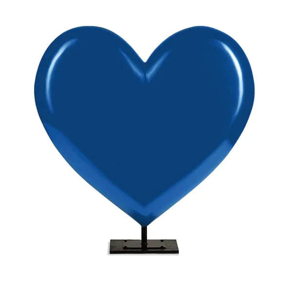 Heart Throb Sculpture-Gold Leaf Design Group-GOLDL-FG7898-B-Decorative ObjectsHeart Throb Sculpture/Blue-7-France and Son