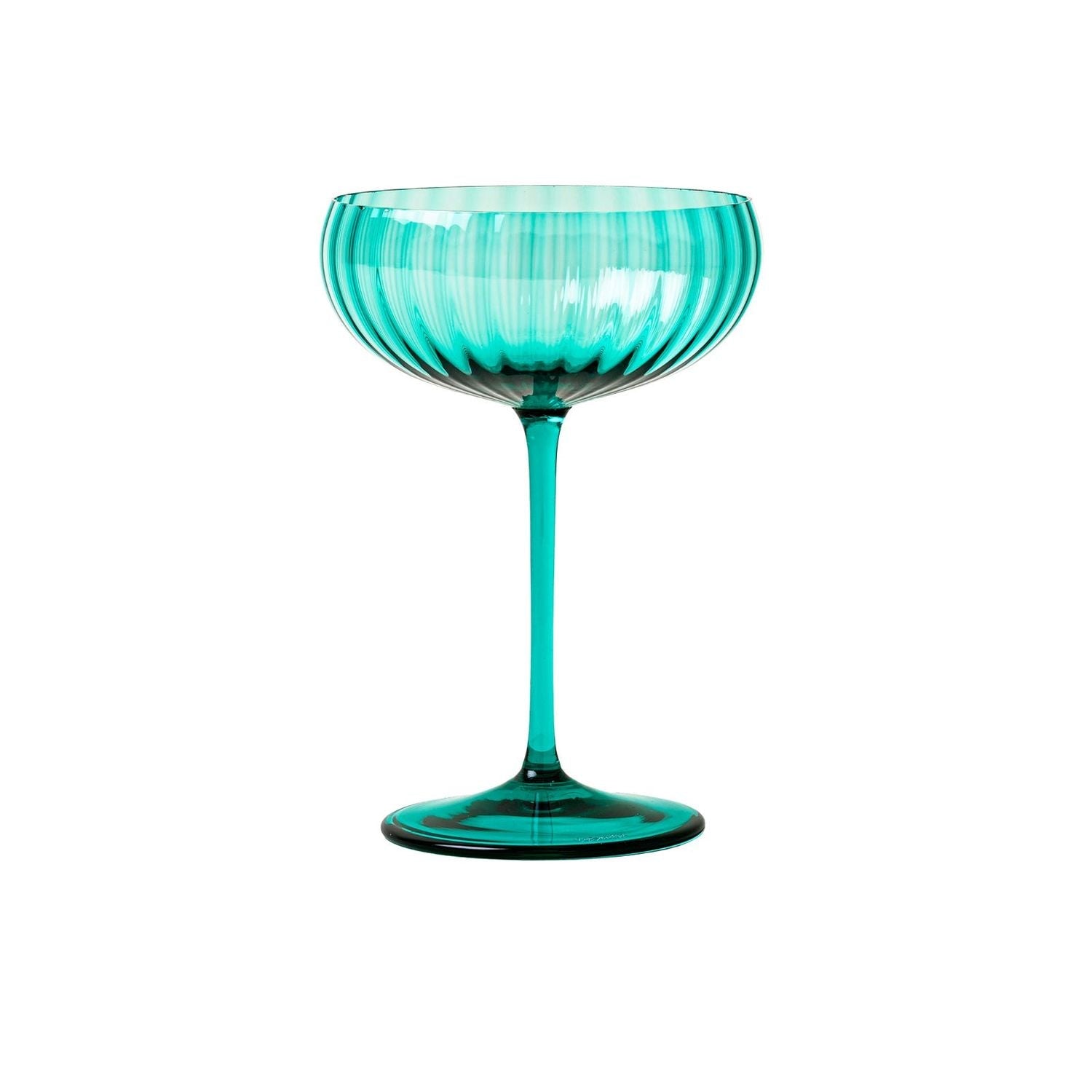 Bollicine Champagne Coupe, Set of 2 in Mint Green
