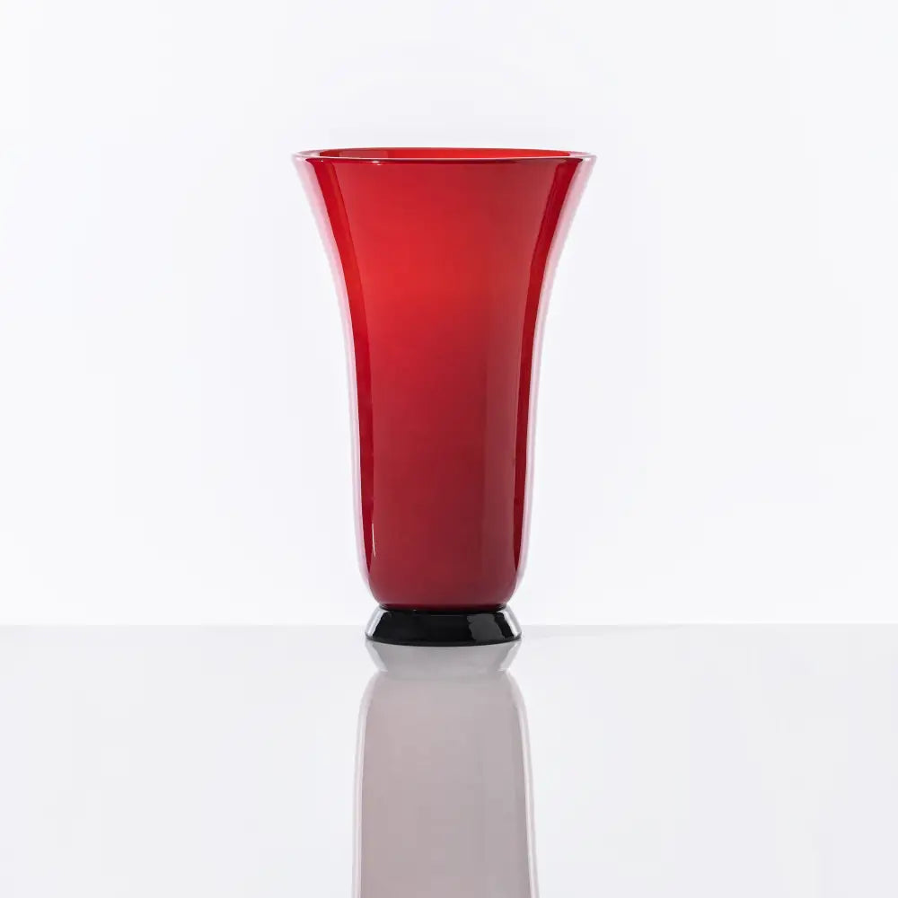 Anni Trenta Tall Vase by Venini - Red