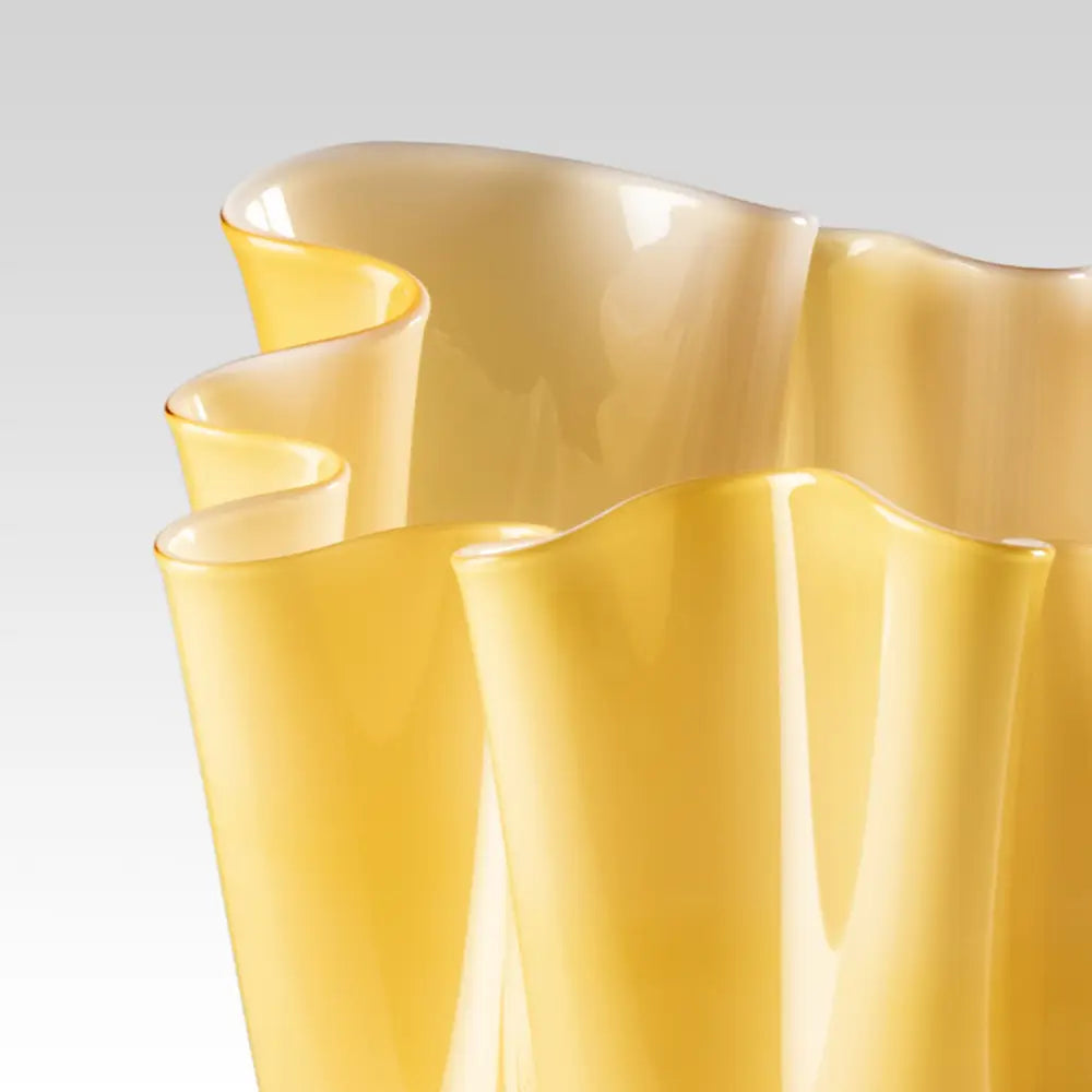 Fazzoletto Vase by Venini - L - Glossy Amber