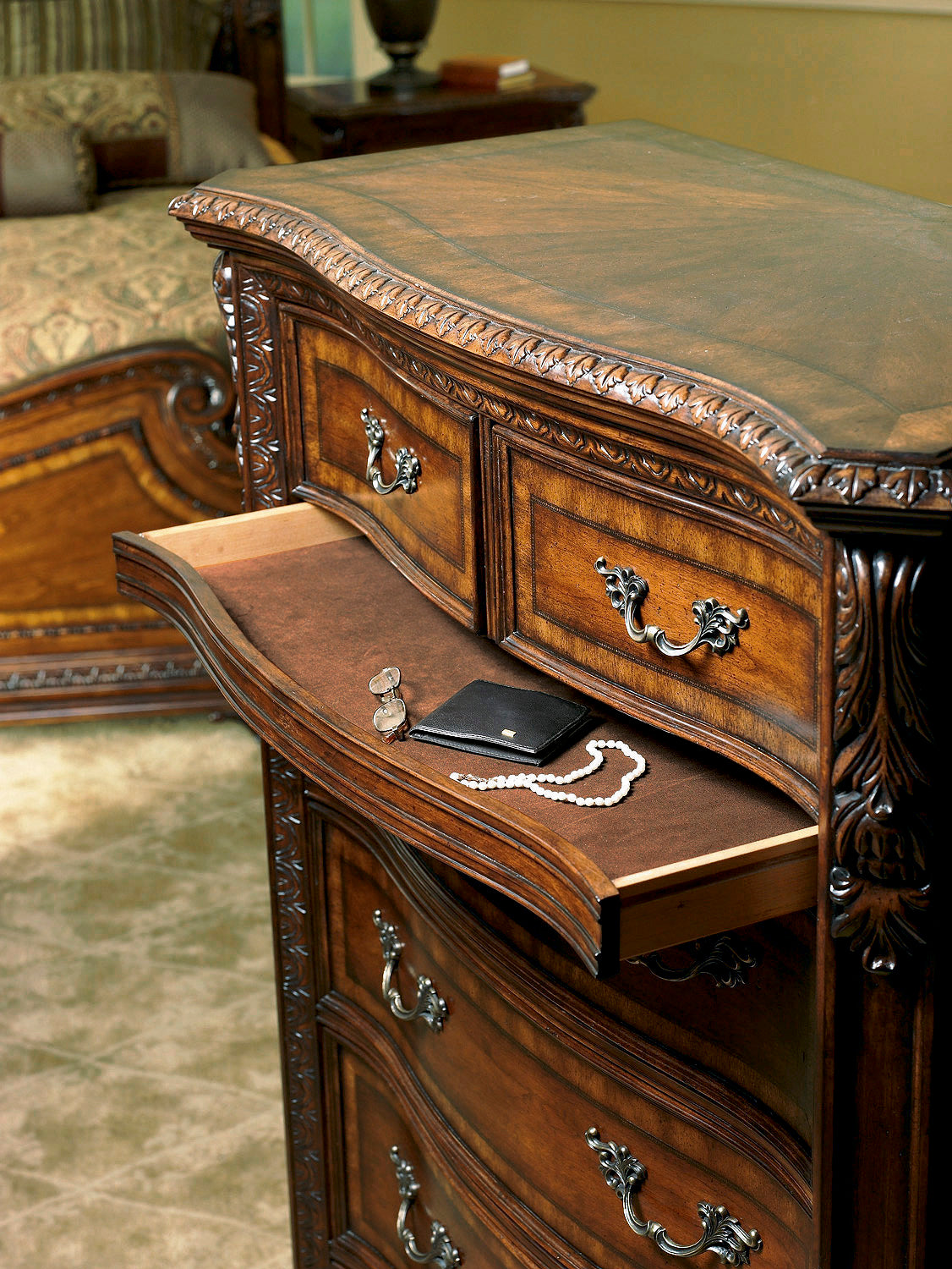 Old World Drawer Chest - Brown